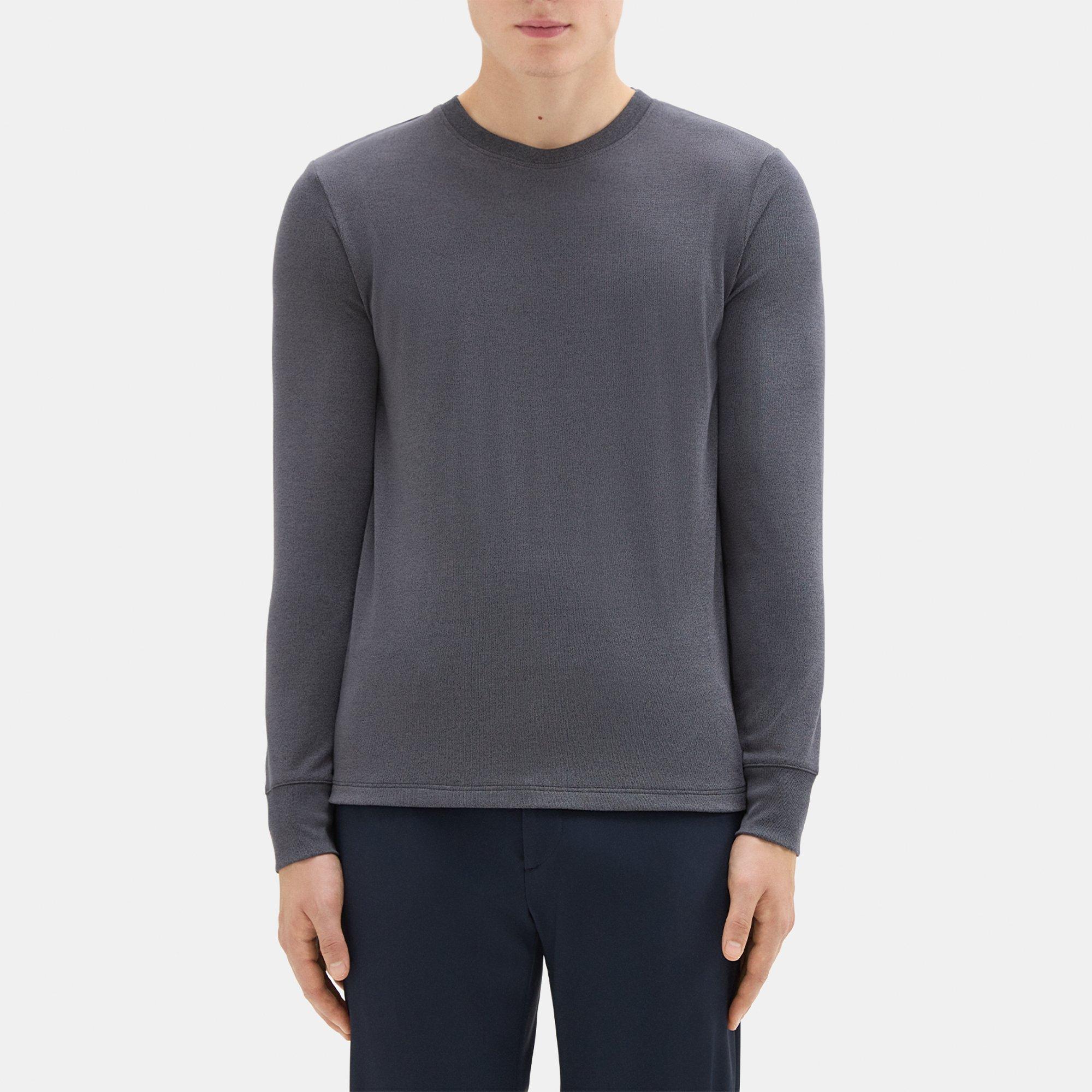 Anemone Modal Jersey Essential Long-Sleeve Tee | Theory