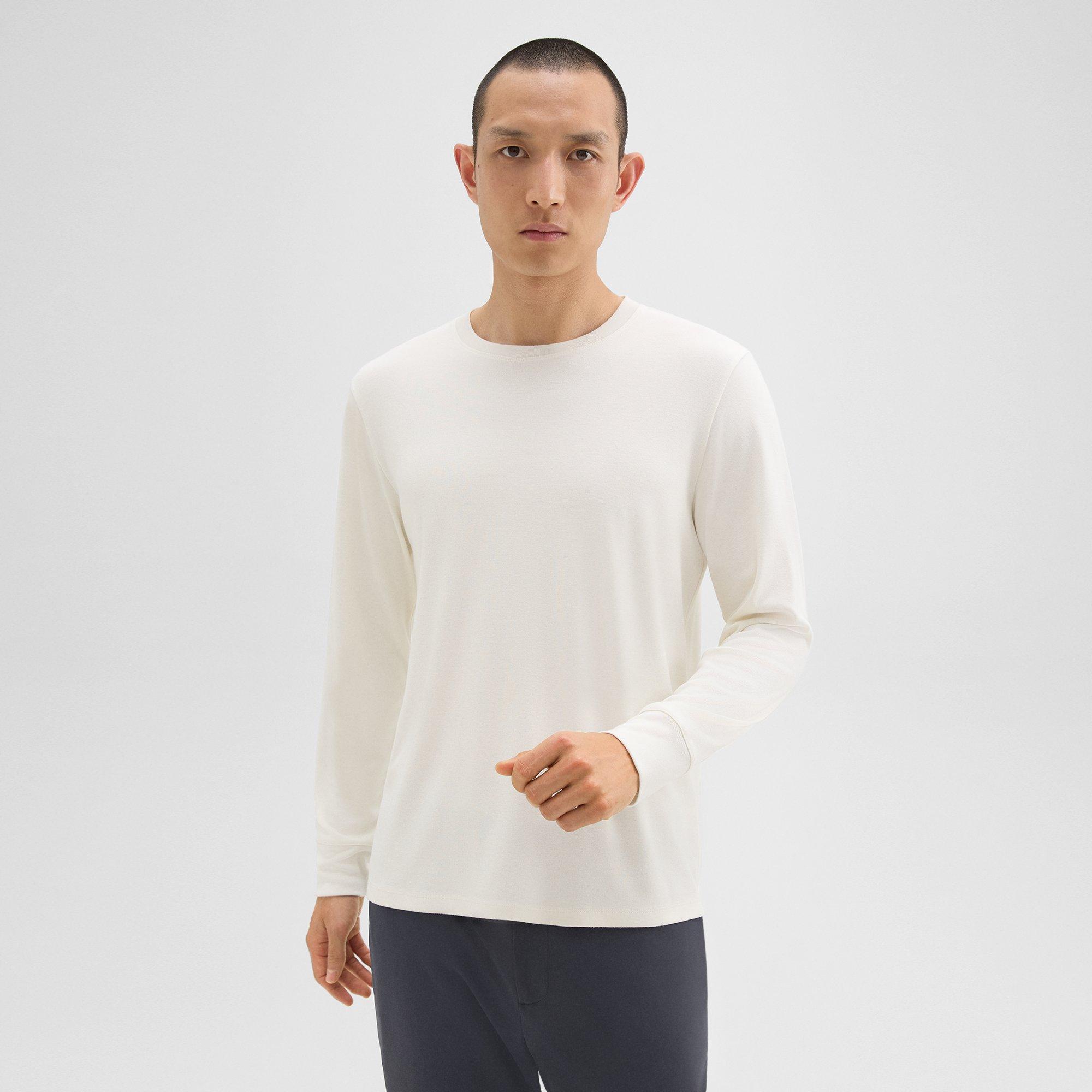 Essential Long-Sleeve Tee in Anemone Modal Jersey