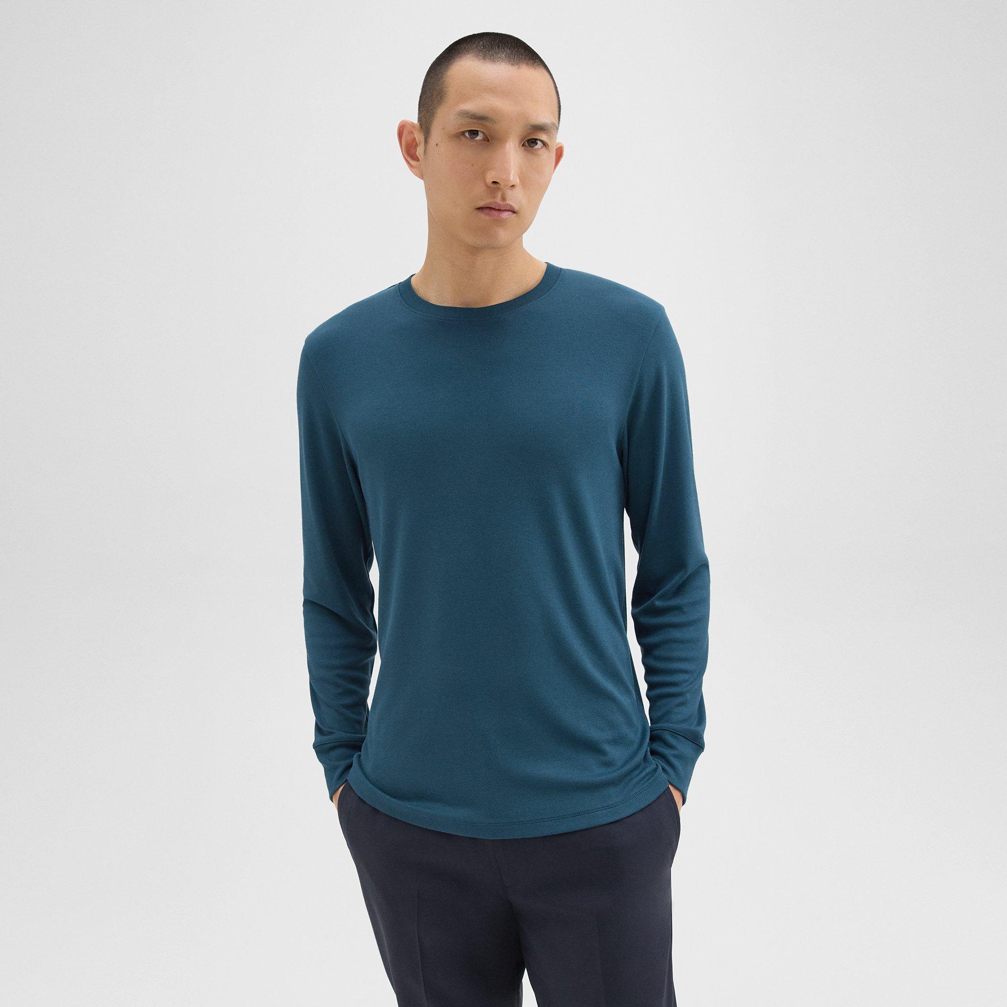 Essential Long-Sleeve Tee in Anemone Modal Jersey