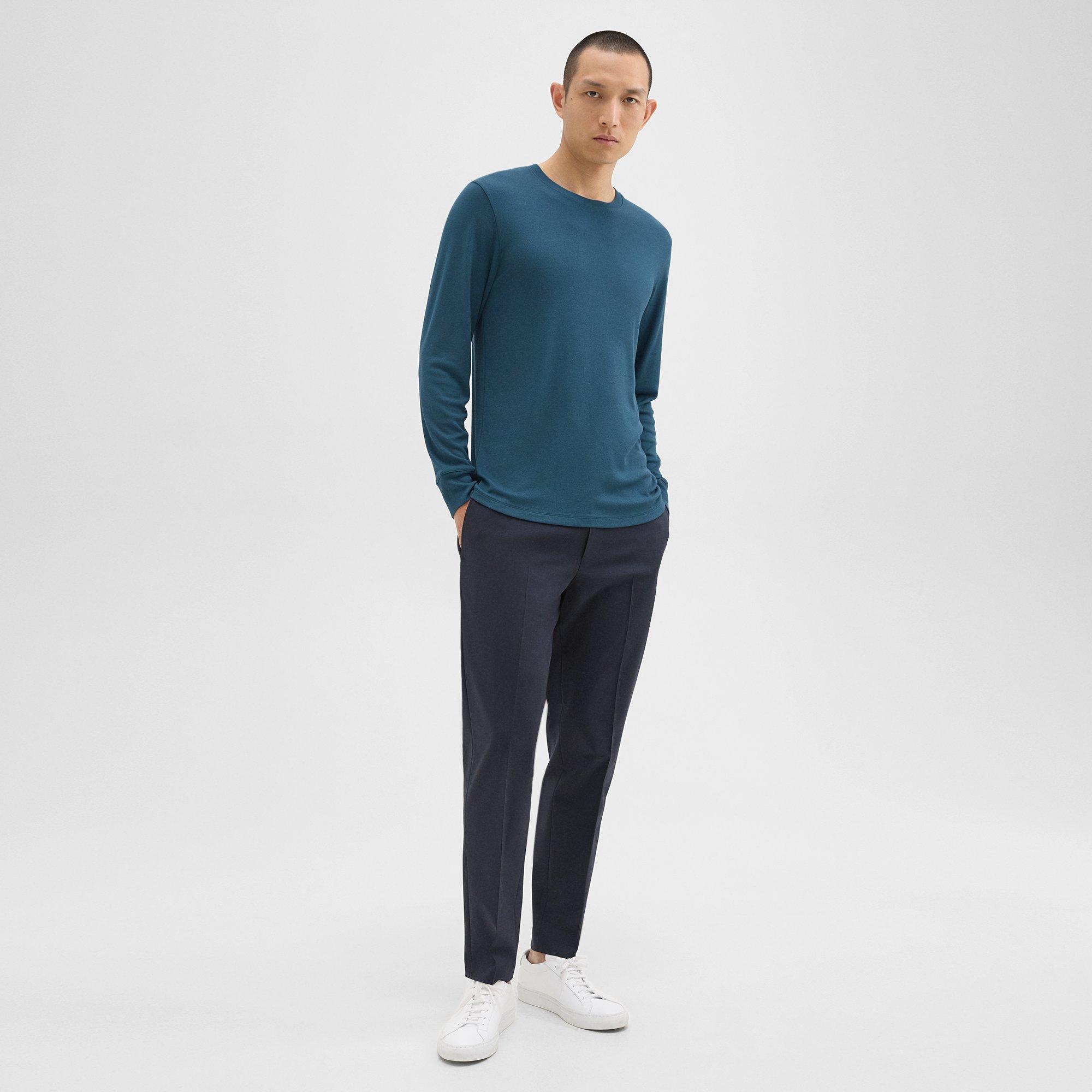 Essential Long-Sleeve Tee in Anemone Modal Jersey