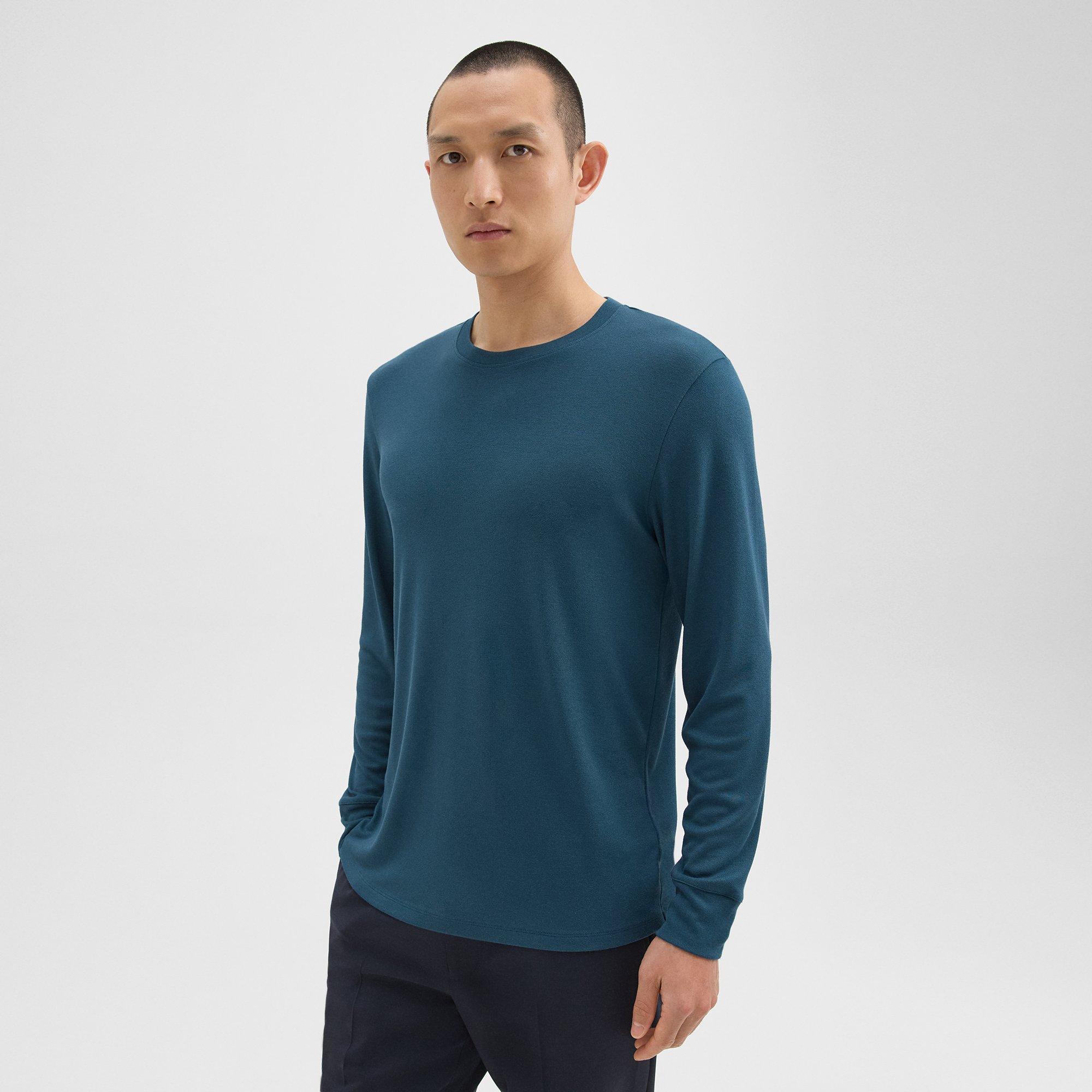 Essential Long-Sleeve Tee in Anemone Modal Jersey