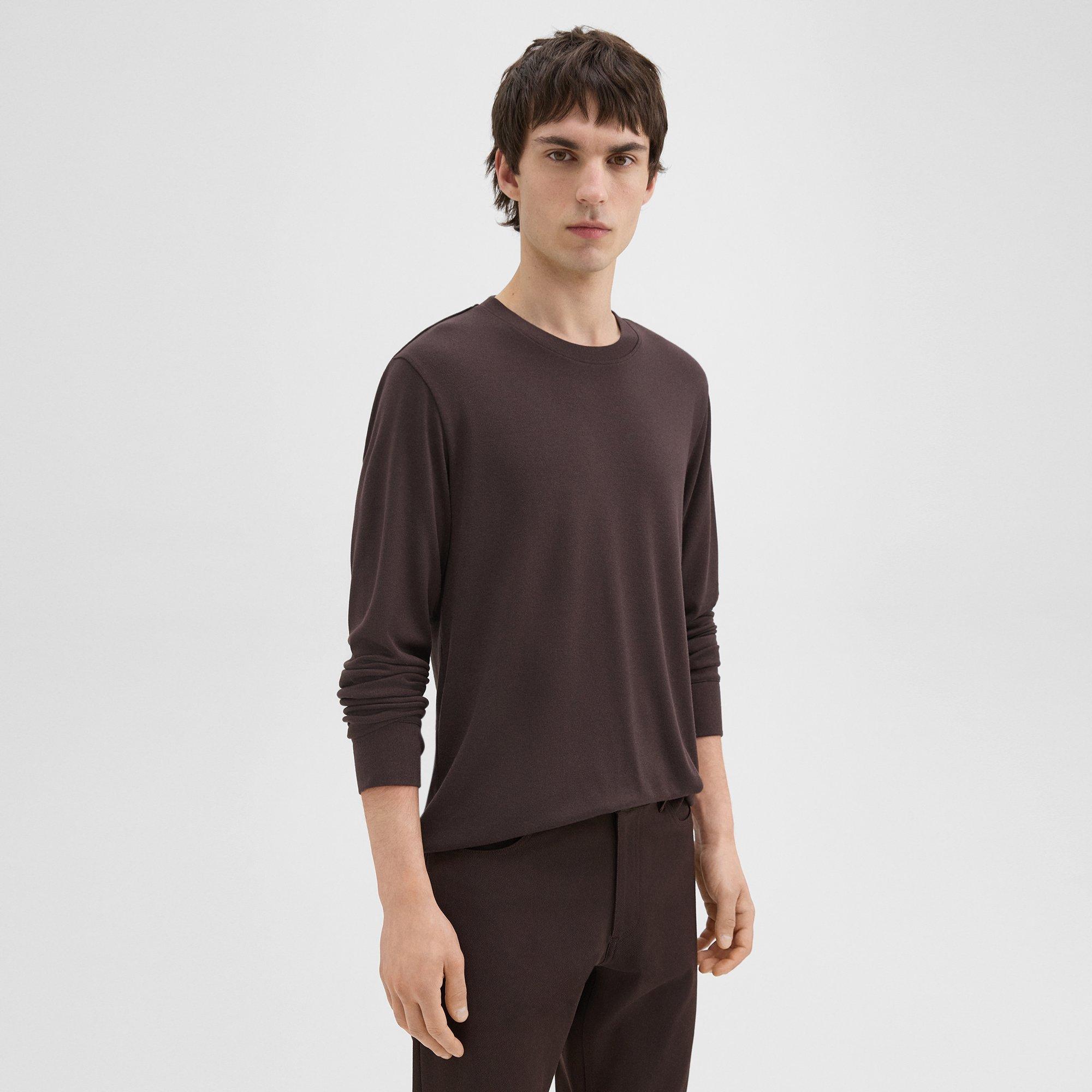 Essential Long-Sleeve Tee in Anemone Modal Jersey