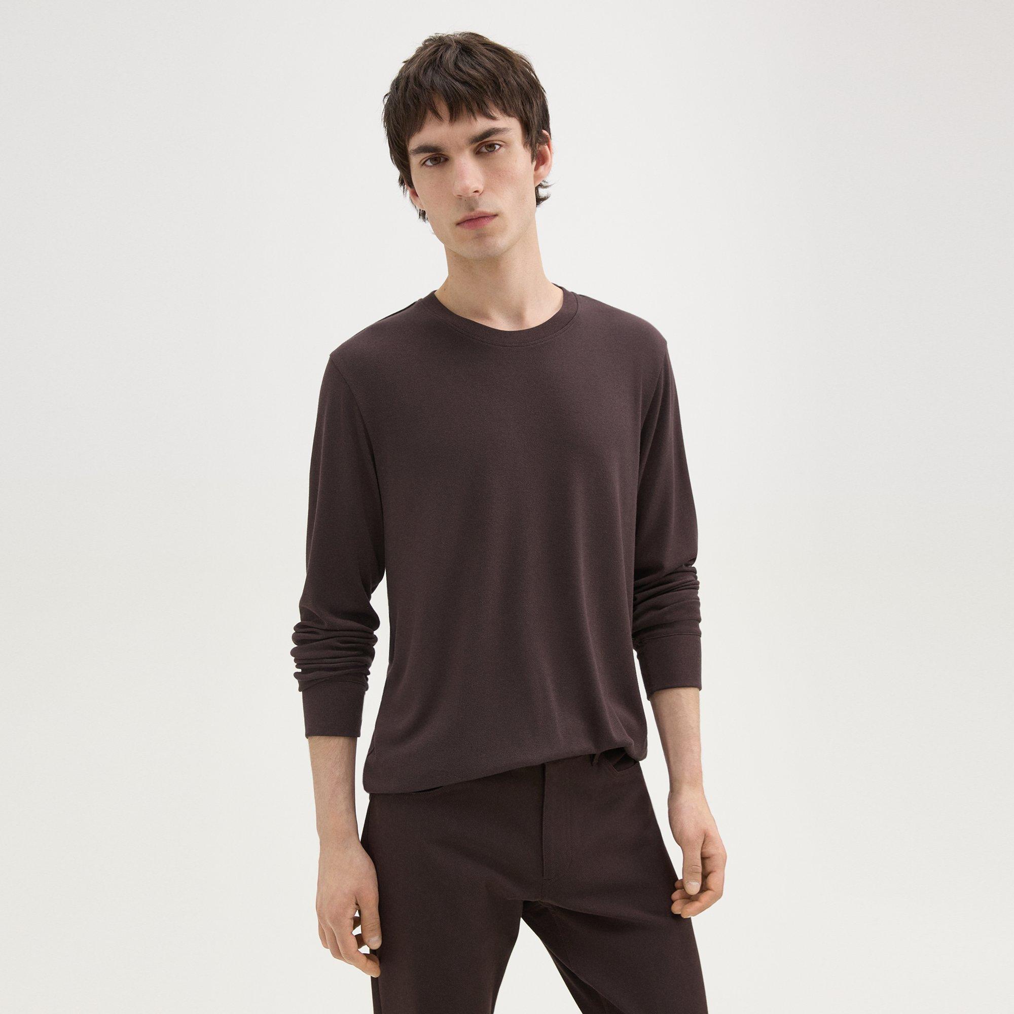 Essential Long-Sleeve Tee in Anemone Modal Jersey