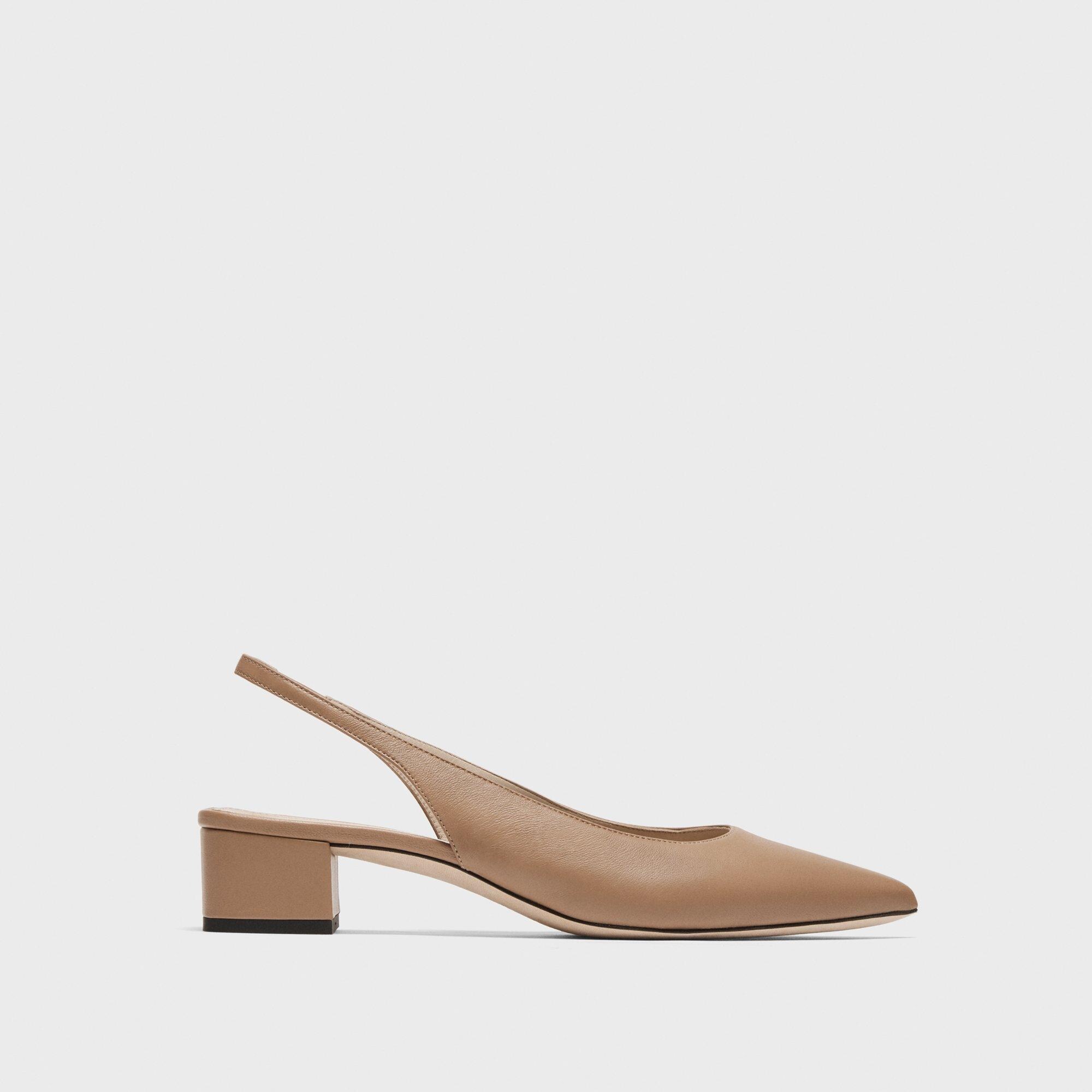 Slingback Pump in Leather