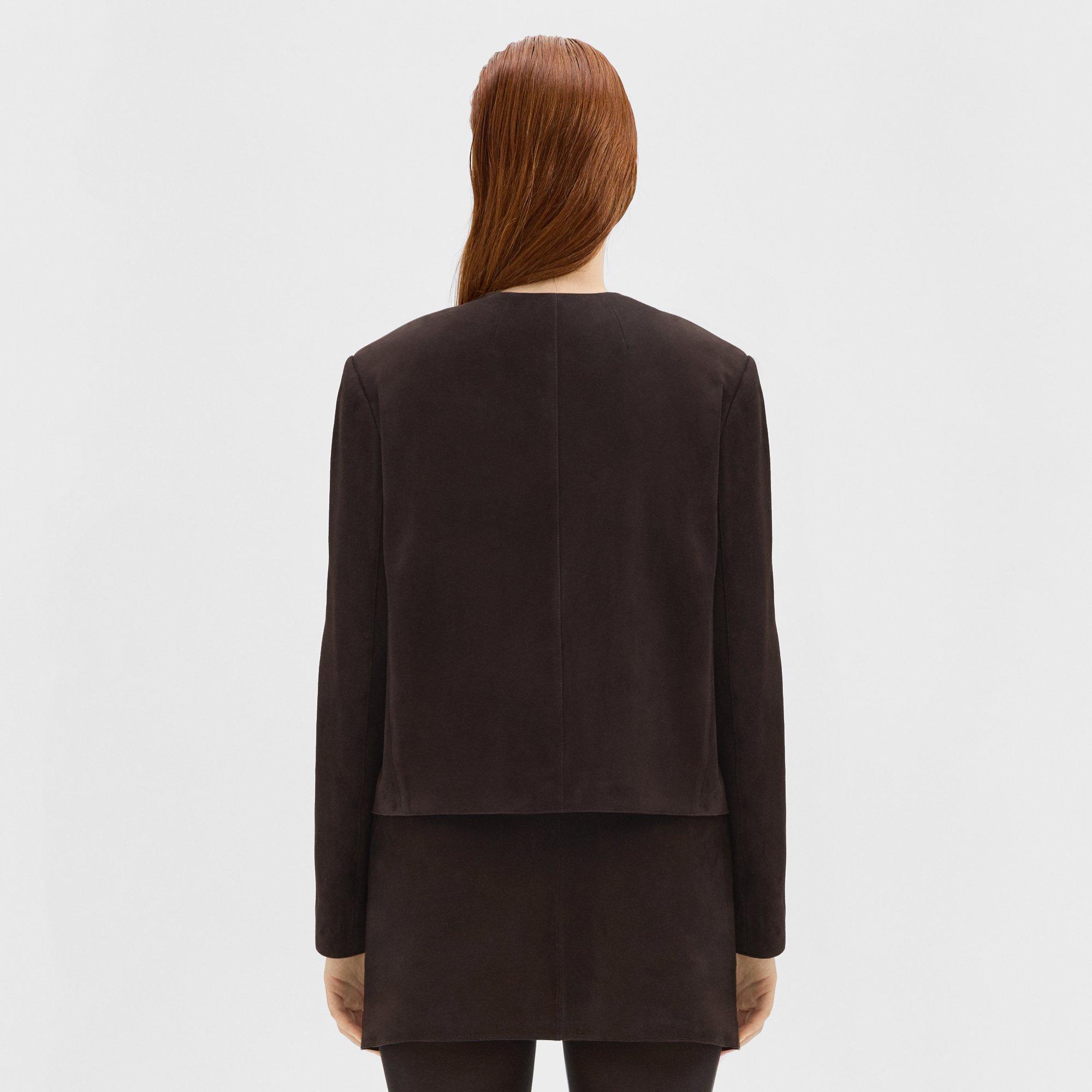 Cropped Jacket in Suede