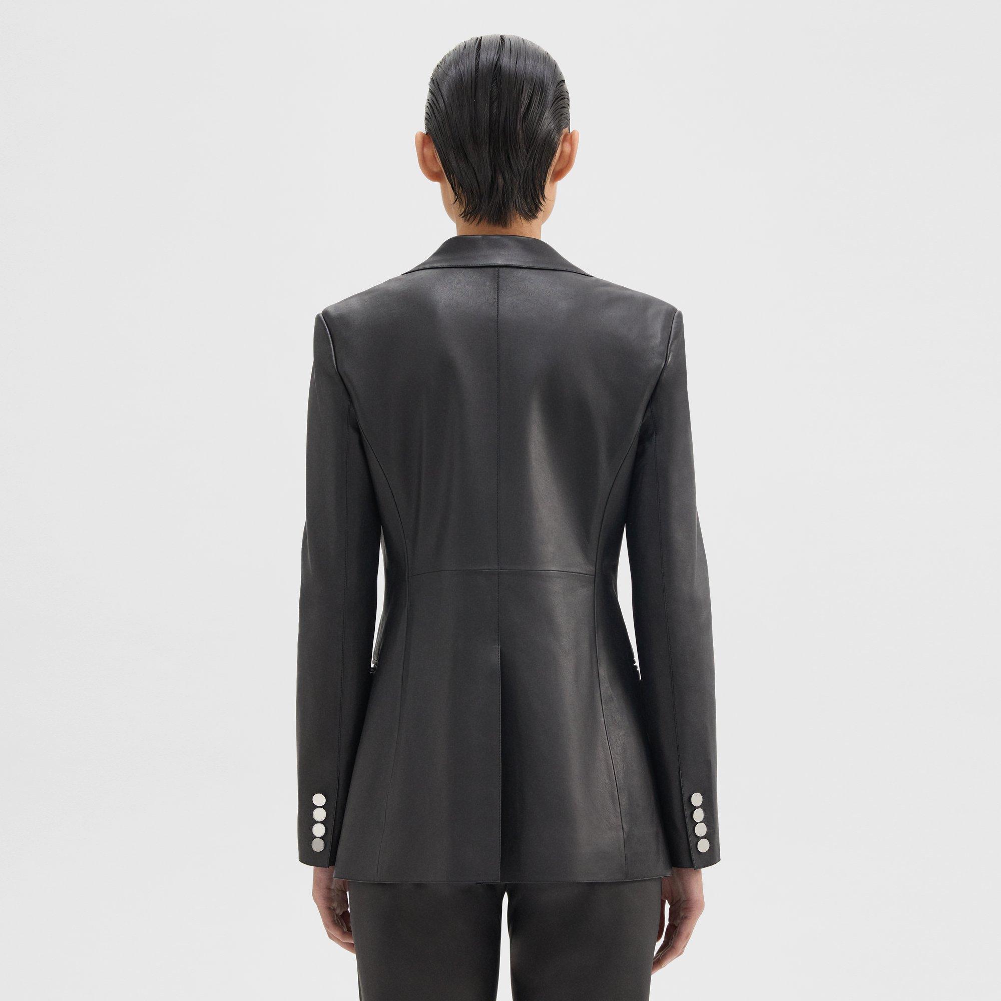 Slim Blazer in Leather