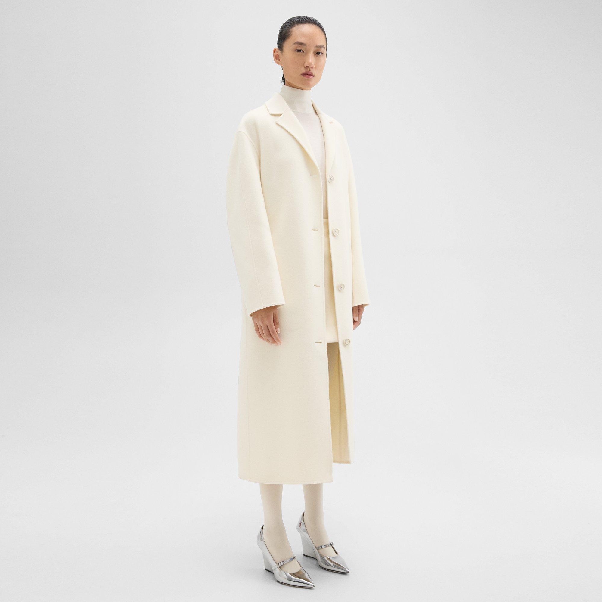 Belted Coat in Double-Face Wool-Cashmere