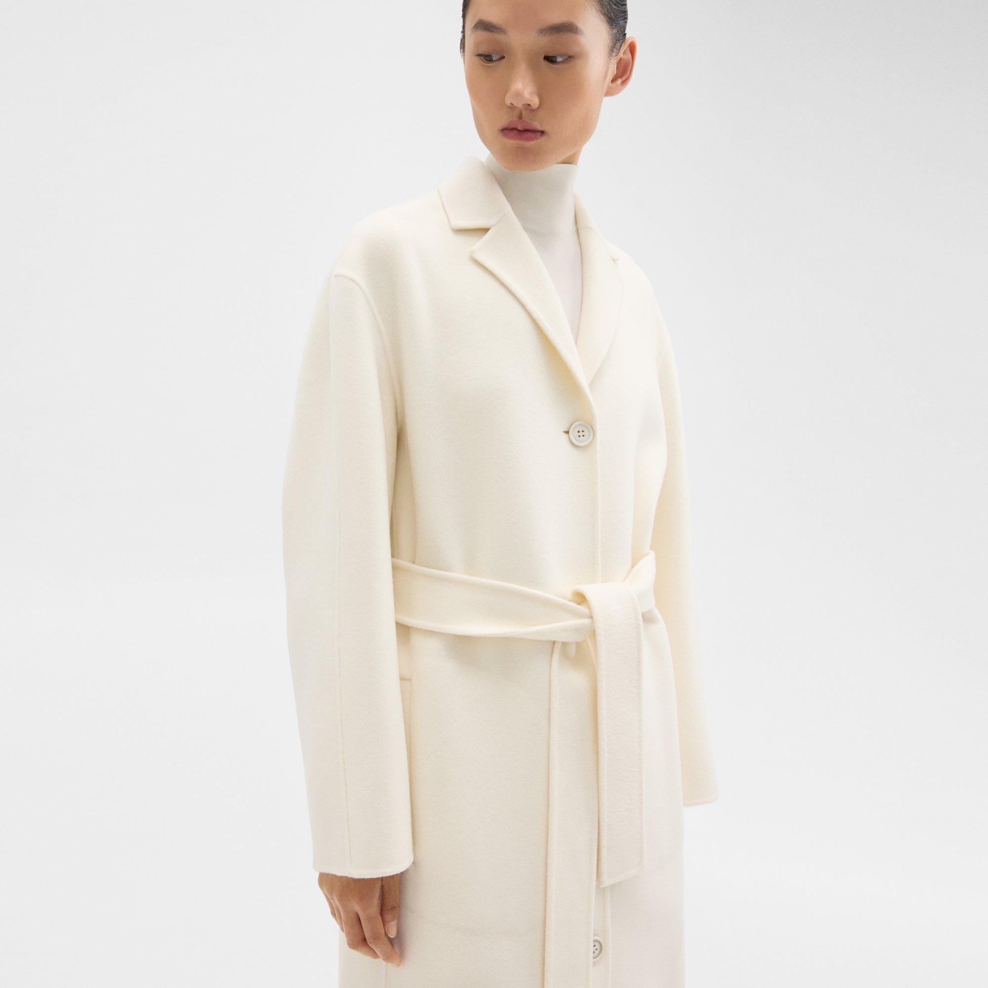 Belted Coat in Double-Face Wool-Cashmere