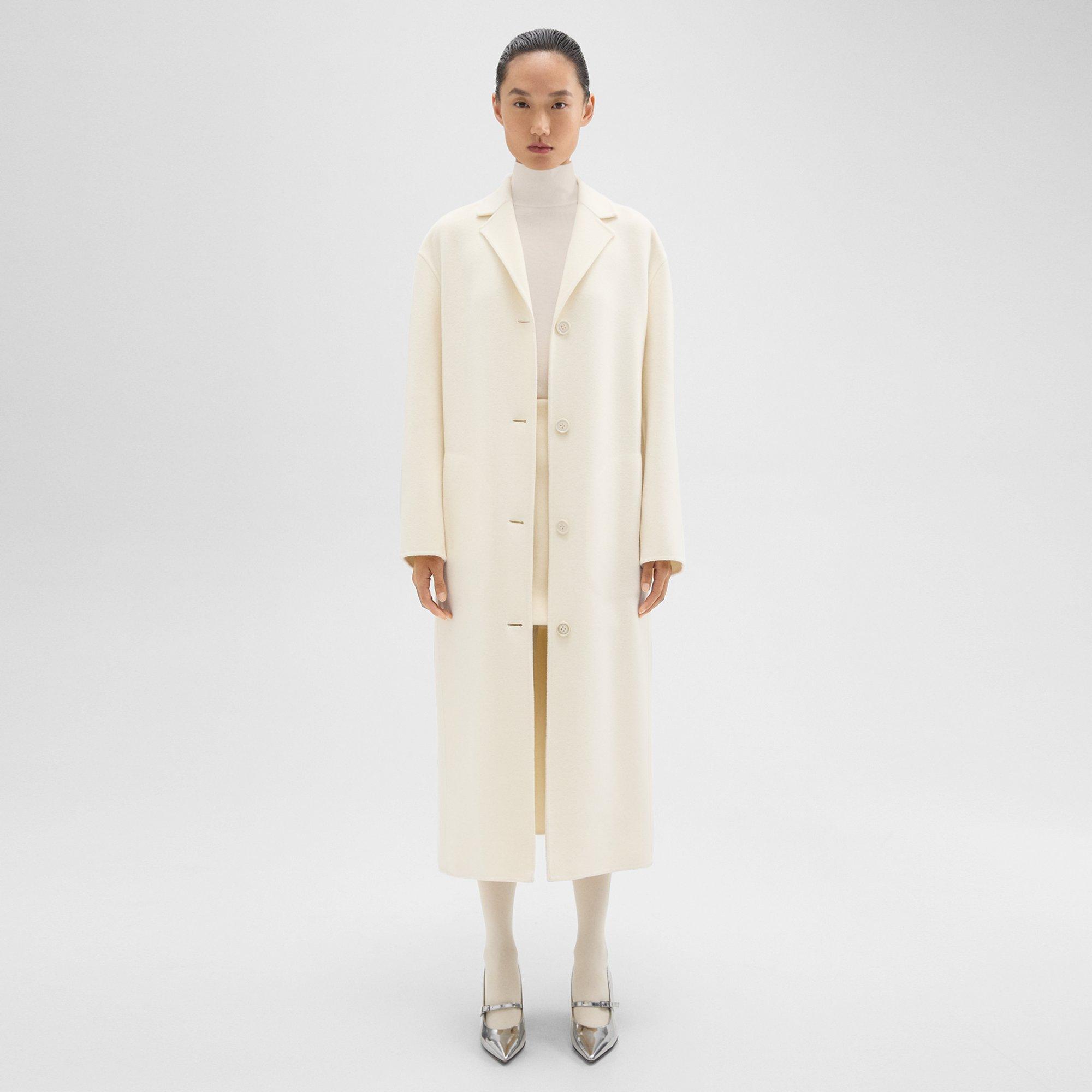 Belted Coat in Double-Face Wool-Cashmere