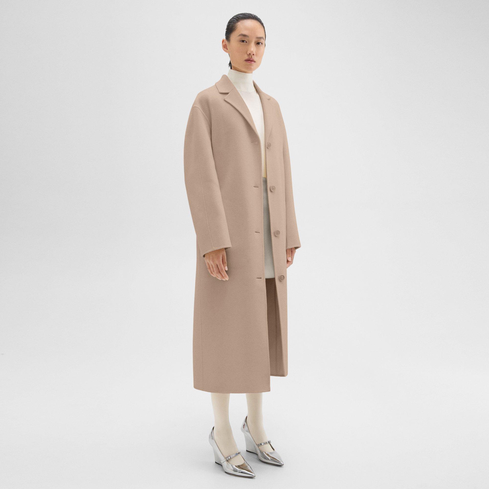 Belted Coat in Double-Face Wool-Cashmere