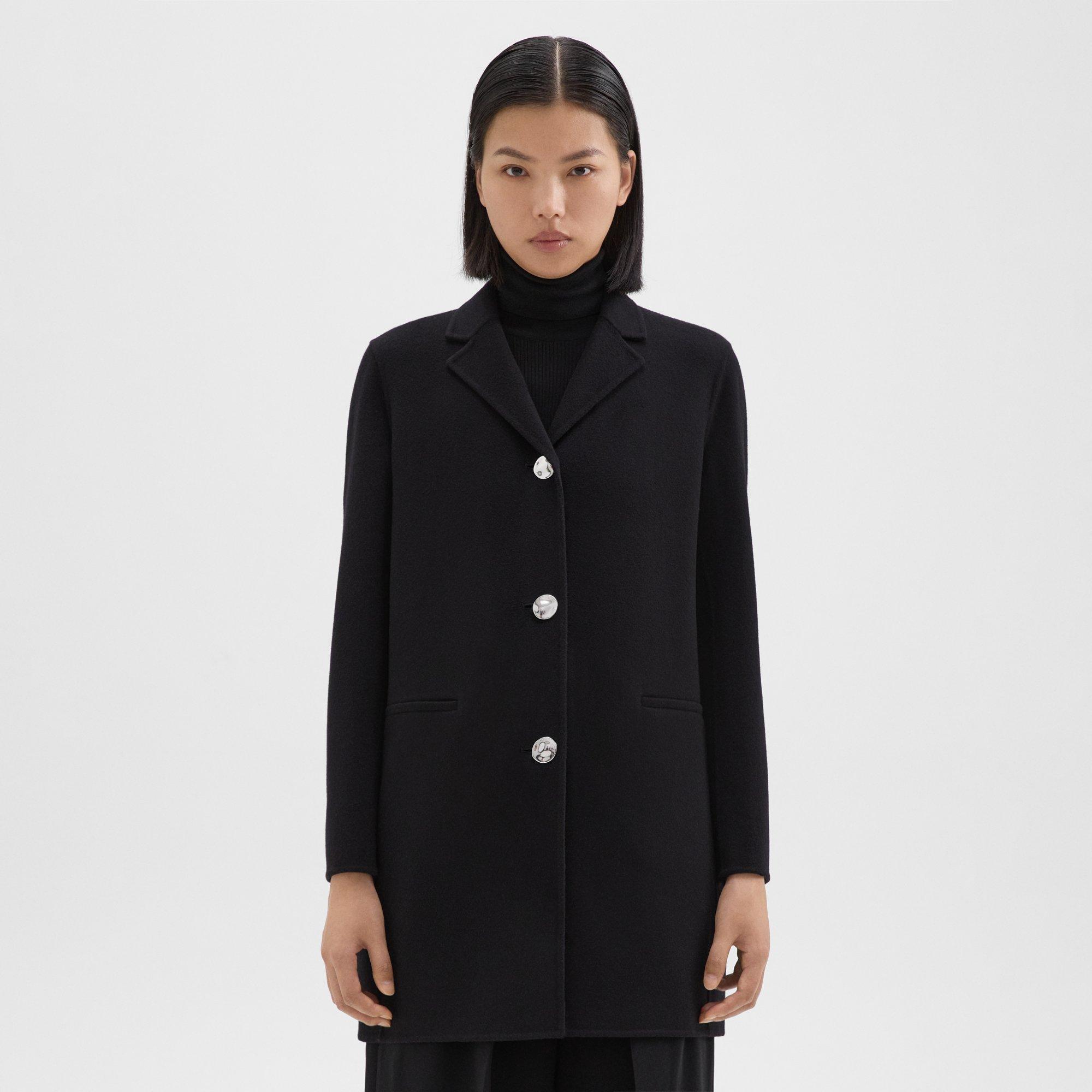 Theory Topcoat in Double-Face Wool-Cashmere