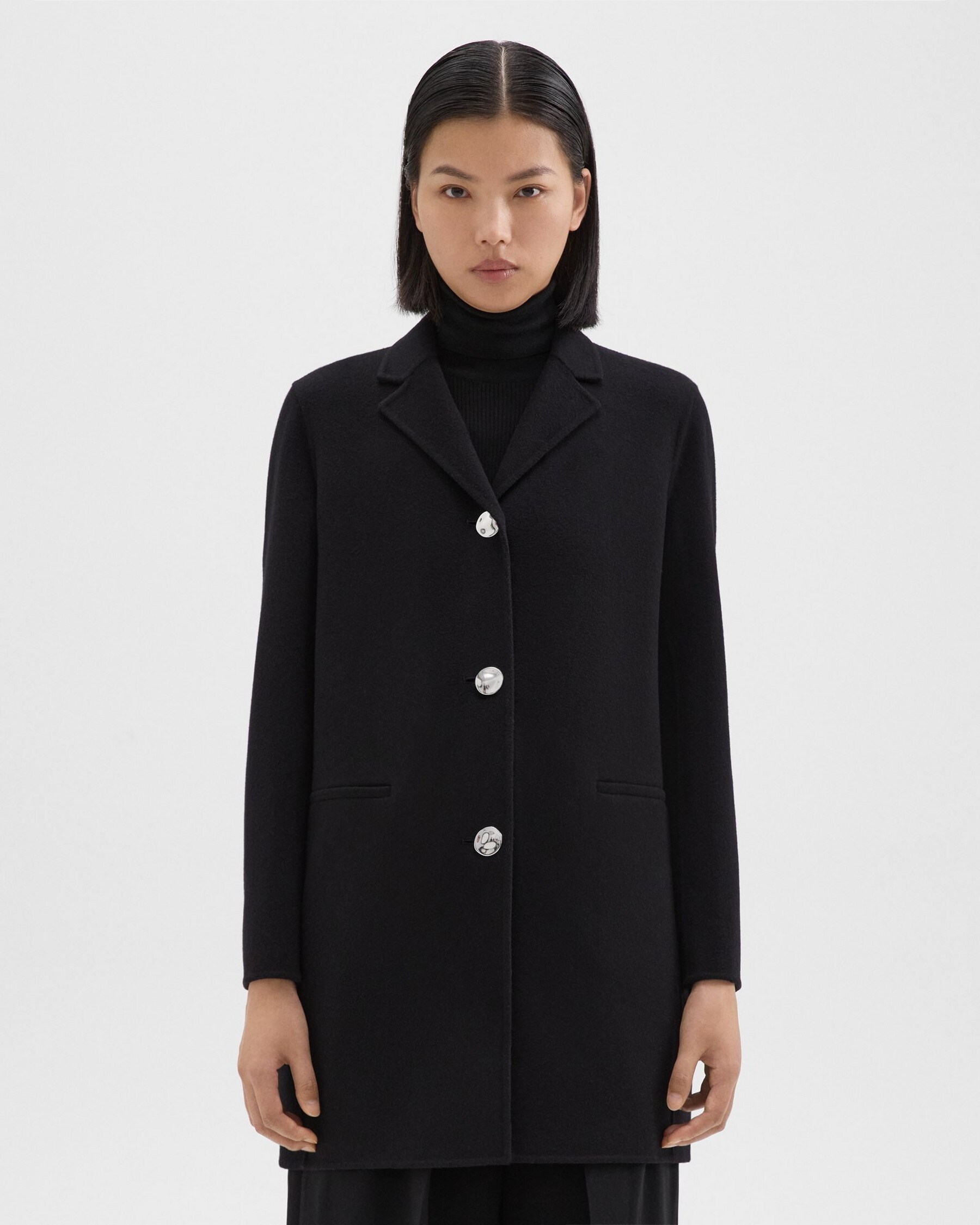 Theory Topcoat in Double-Face Wool-Cashmere
