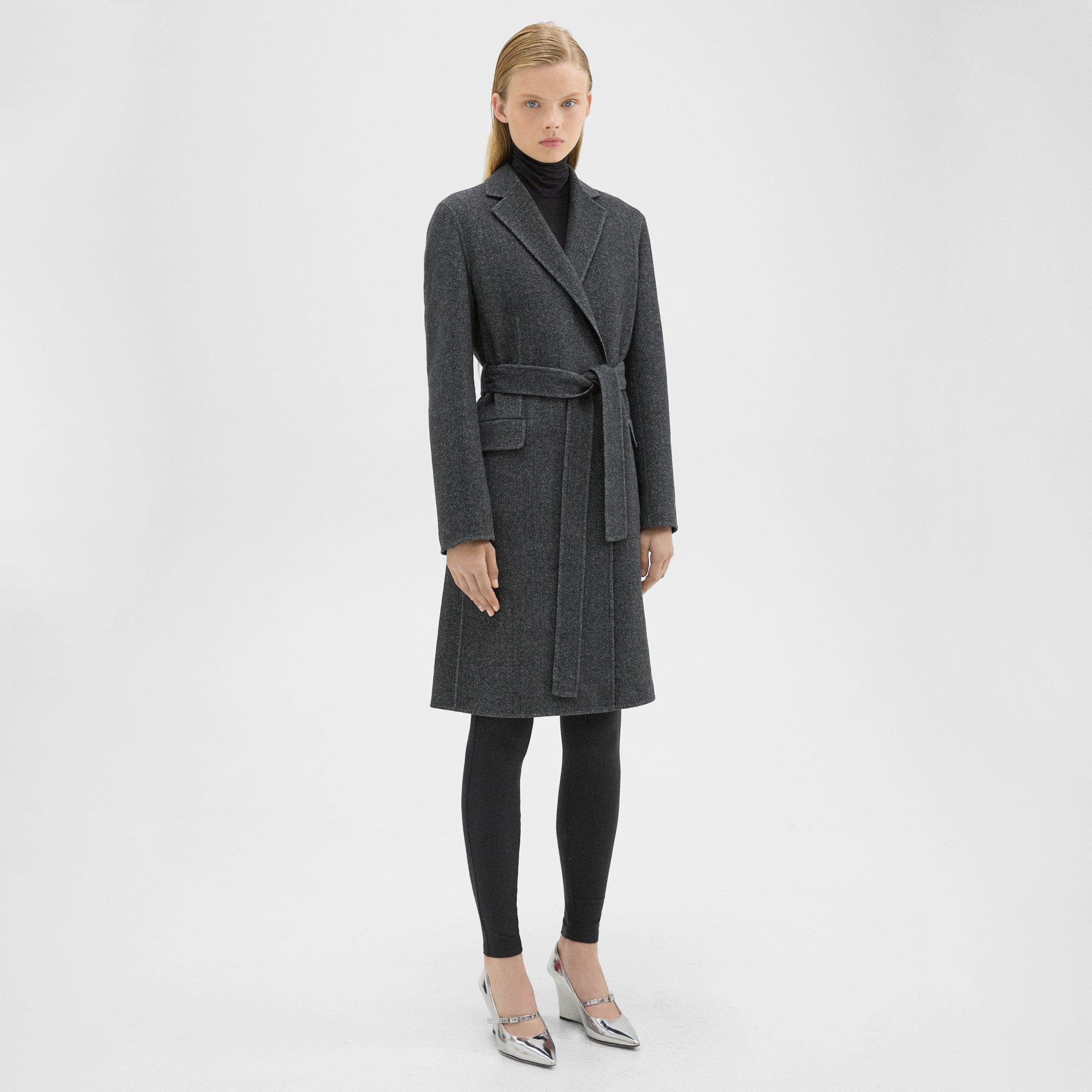 Signature Double Face Short Wrap Coat - Women - Ready-to-Wear