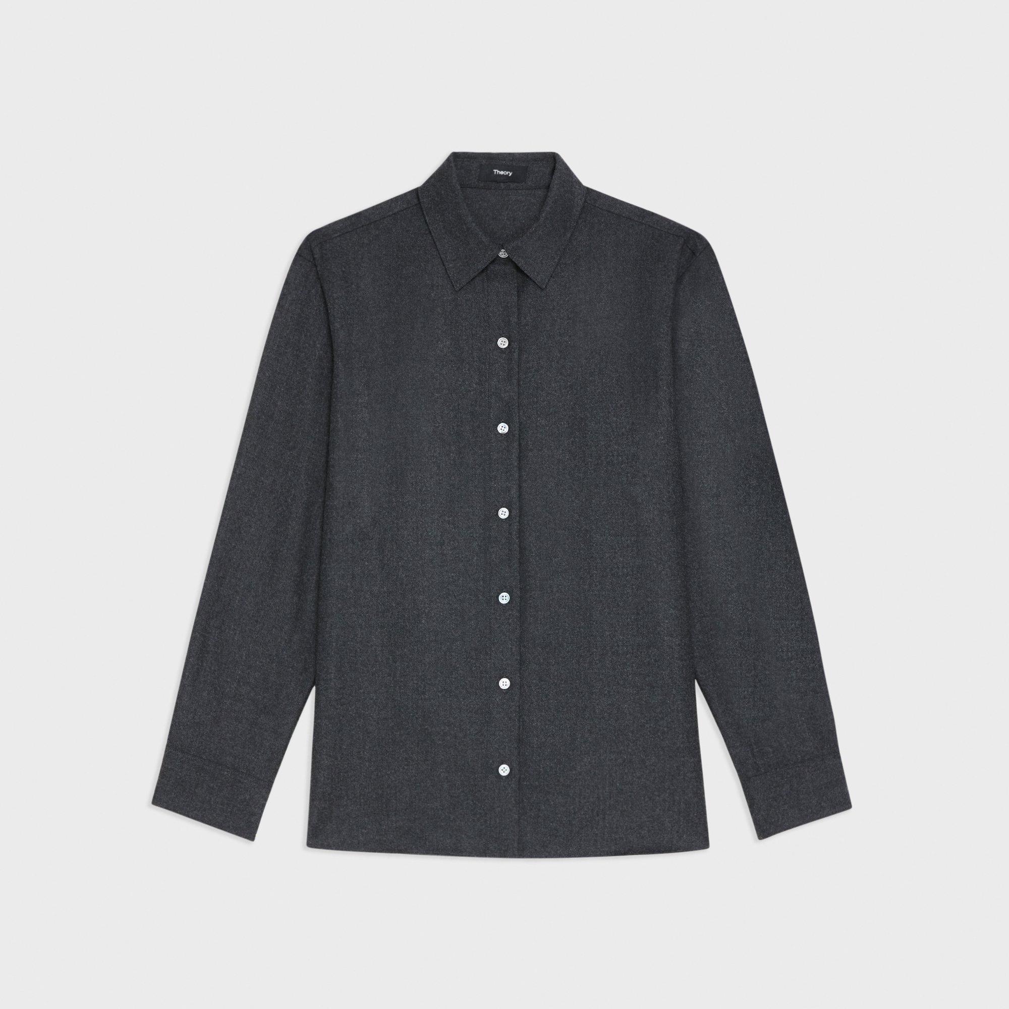 Menswear Shirt in Sleek Flannel