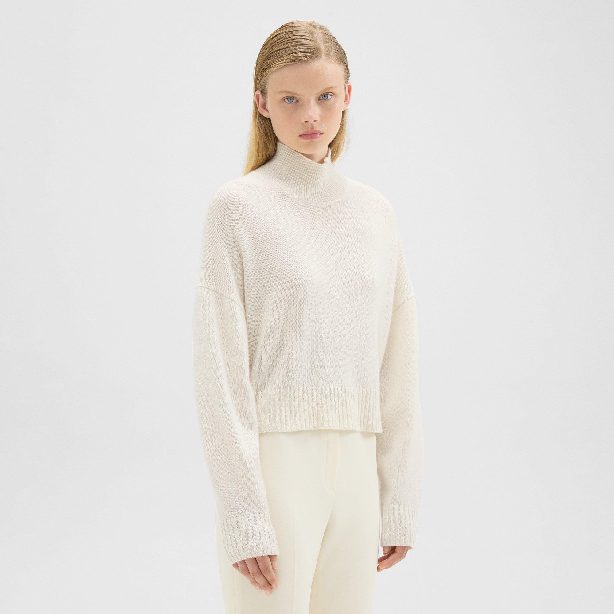 Cropped Turtleneck in Cashmere