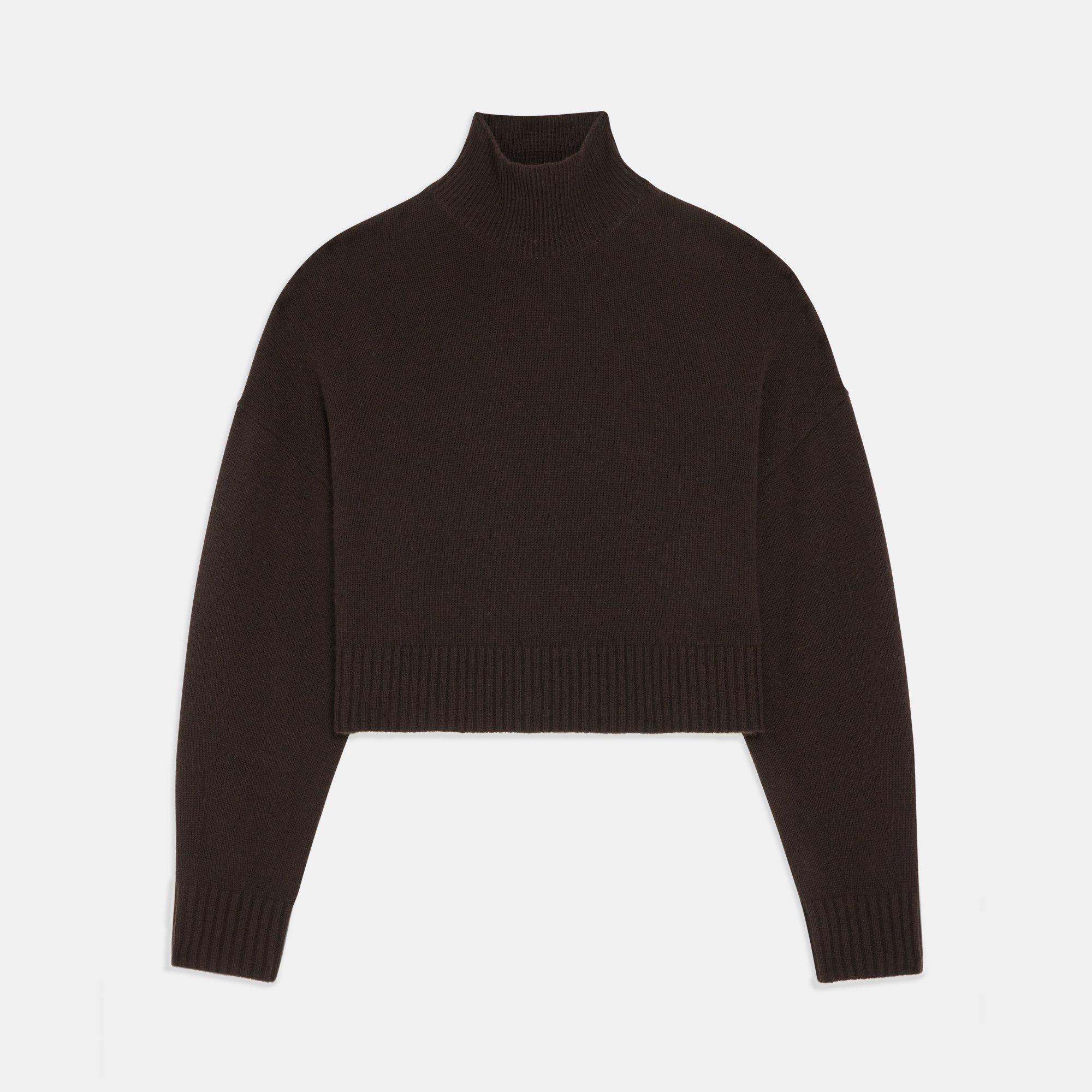 Cropped Turtleneck in Cashmere