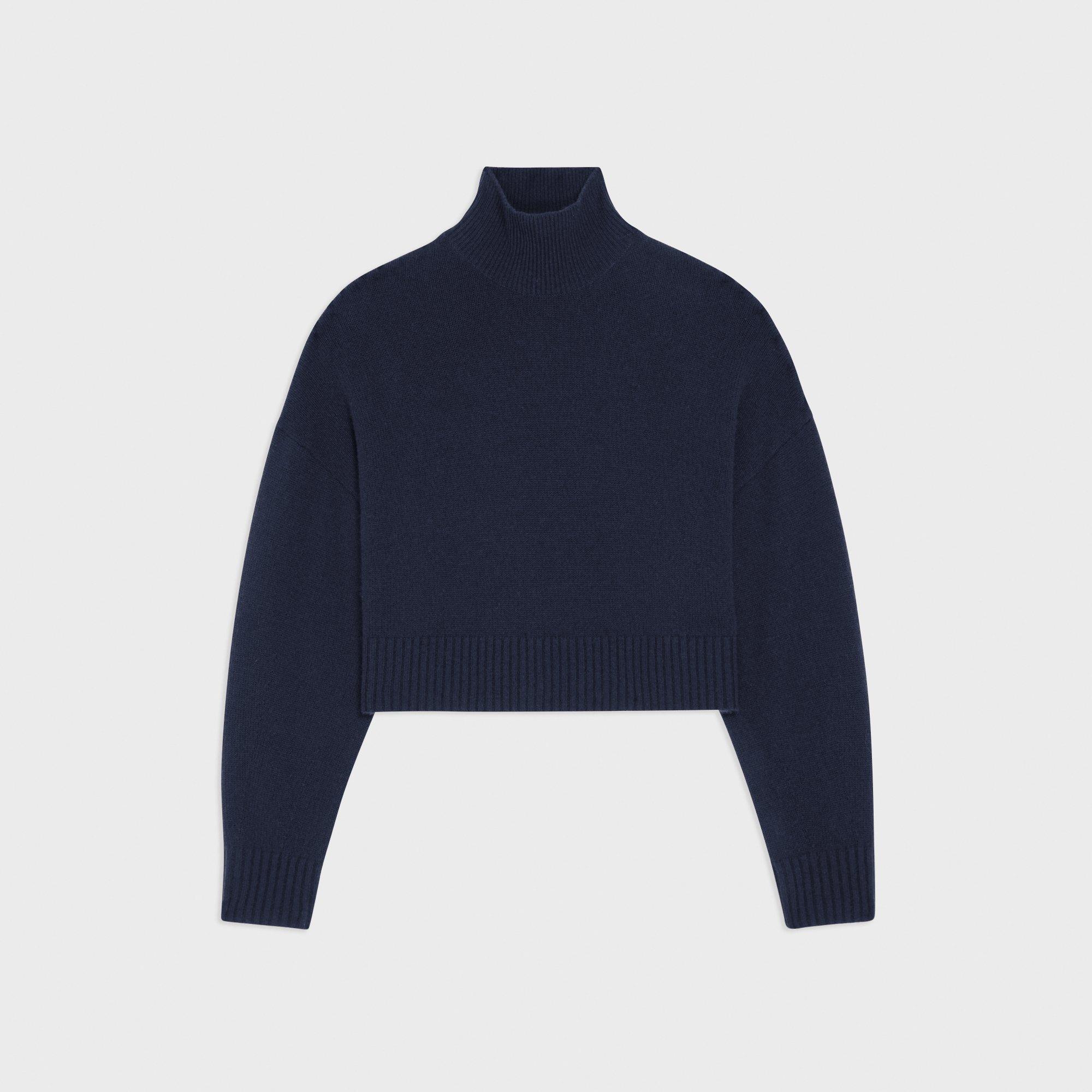 Cropped Turtleneck in Cashmere