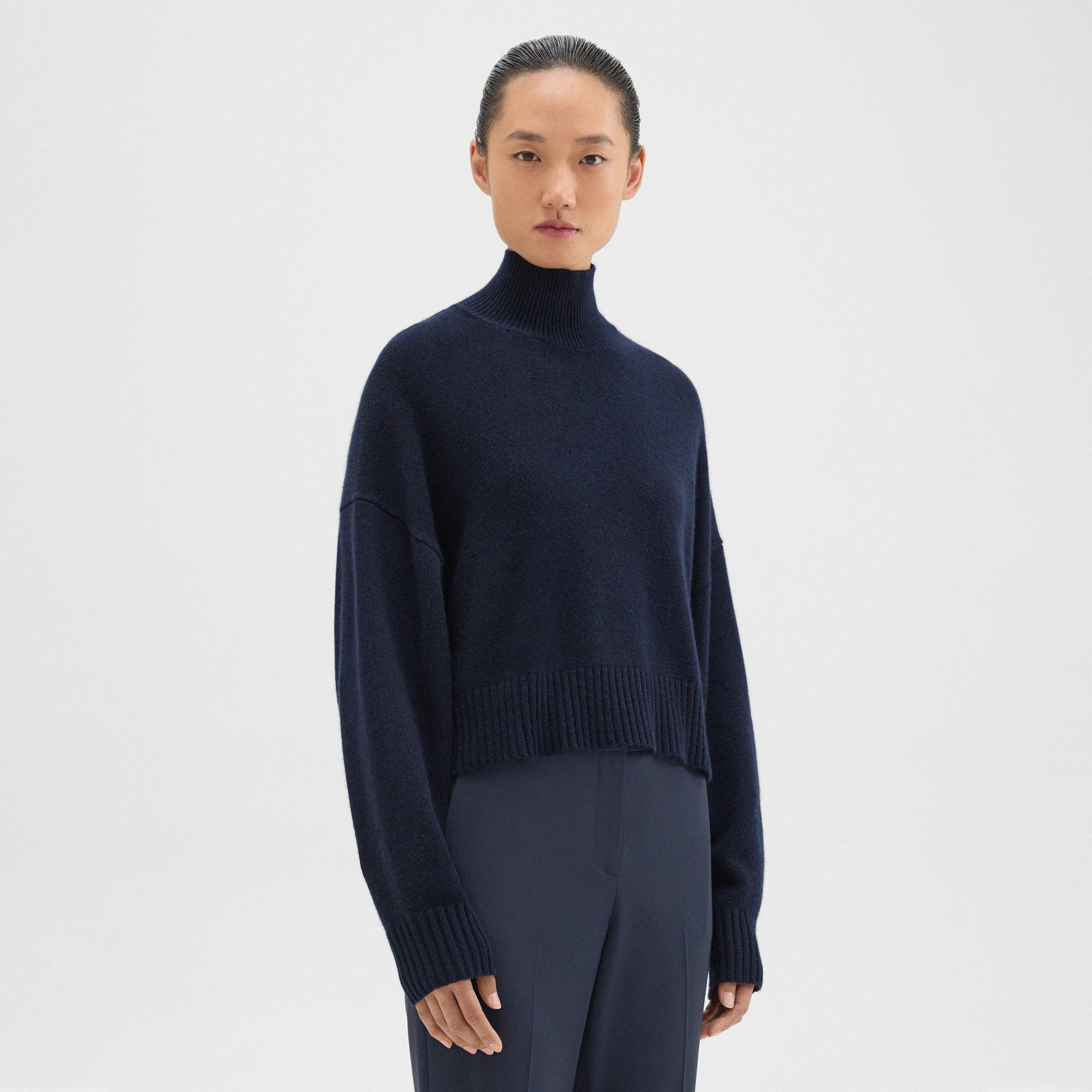 Cropped Turtleneck in Cashmere