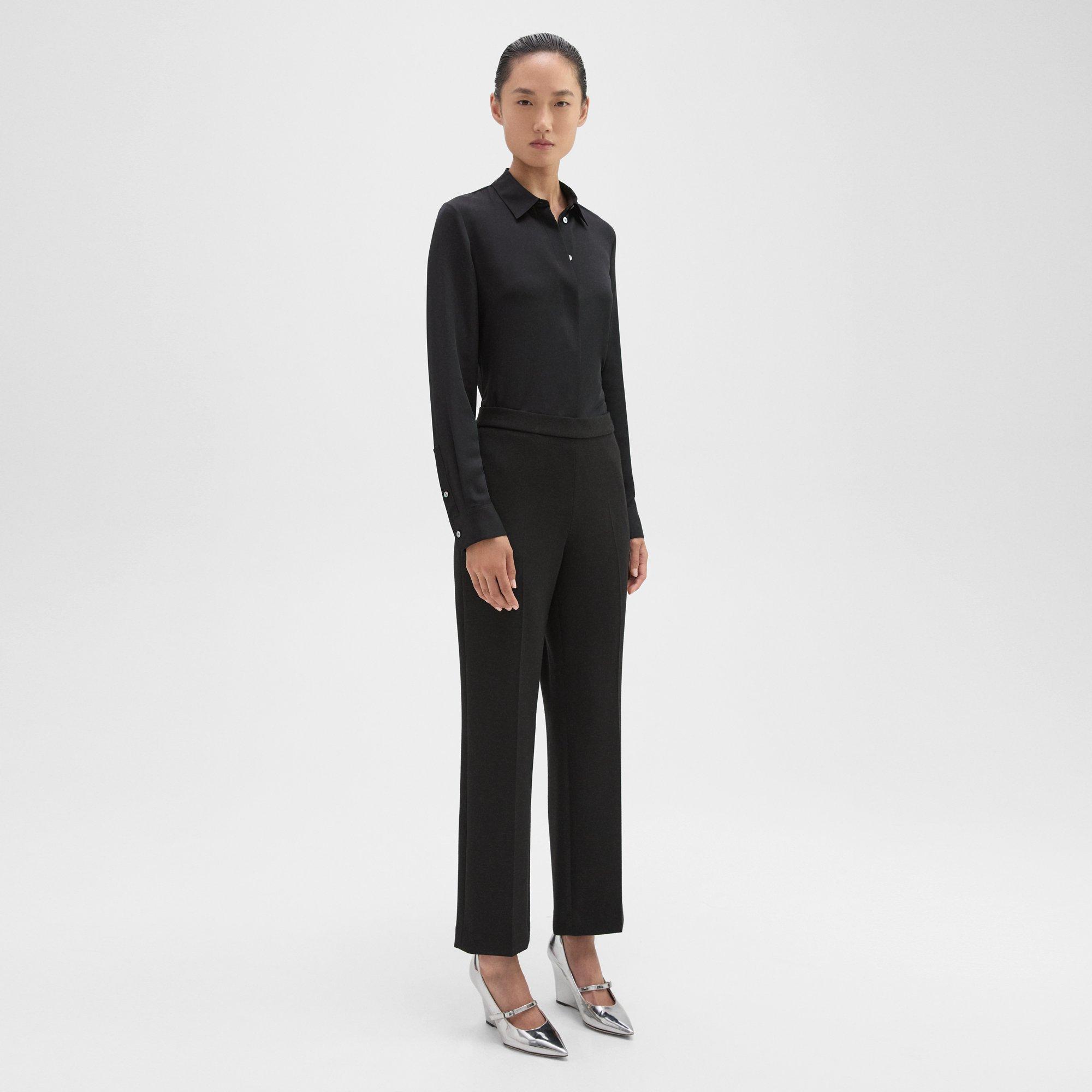 Pull-On Pant in Double-Knit Jersey