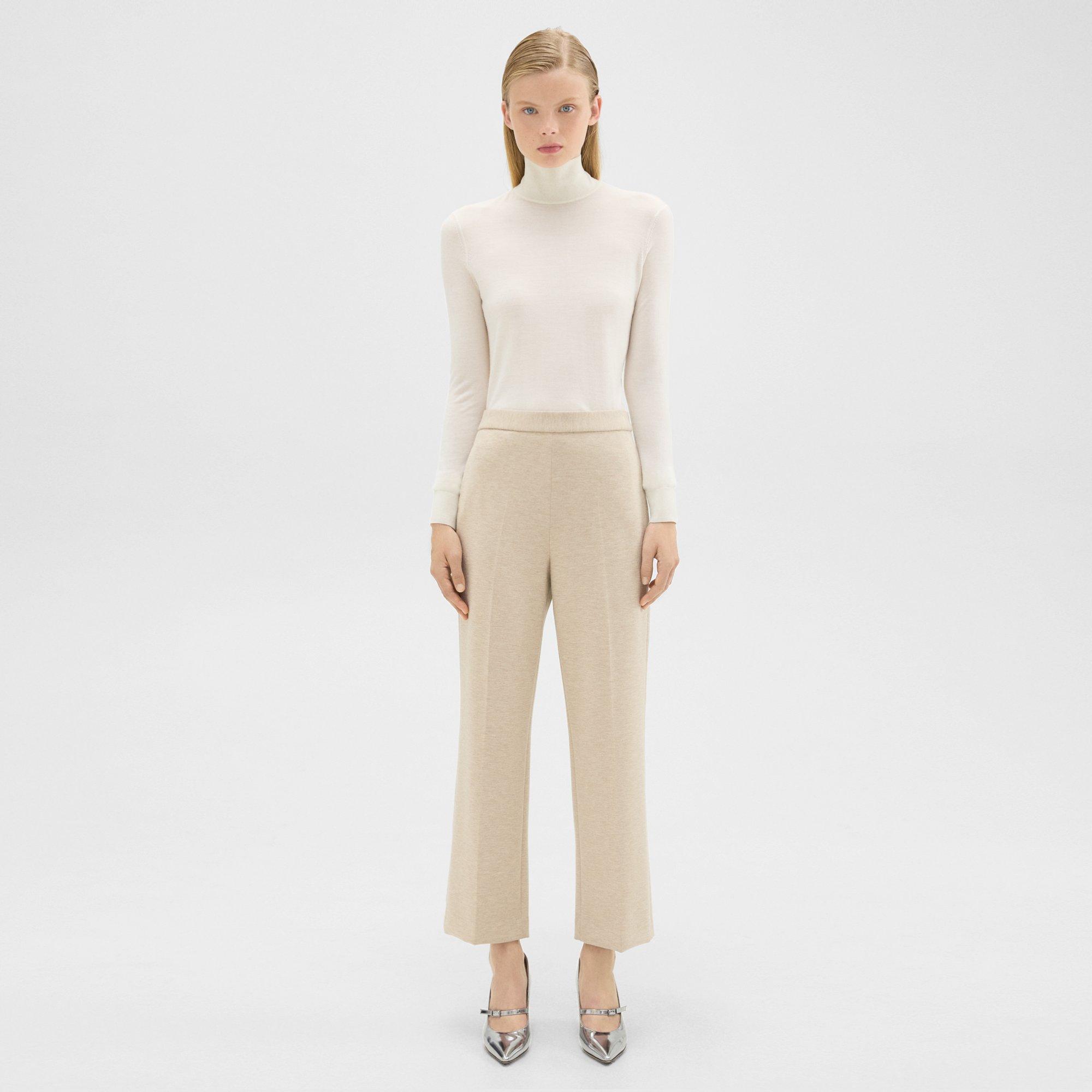 Theory Pull-On Pant in Double-Knit Jersey