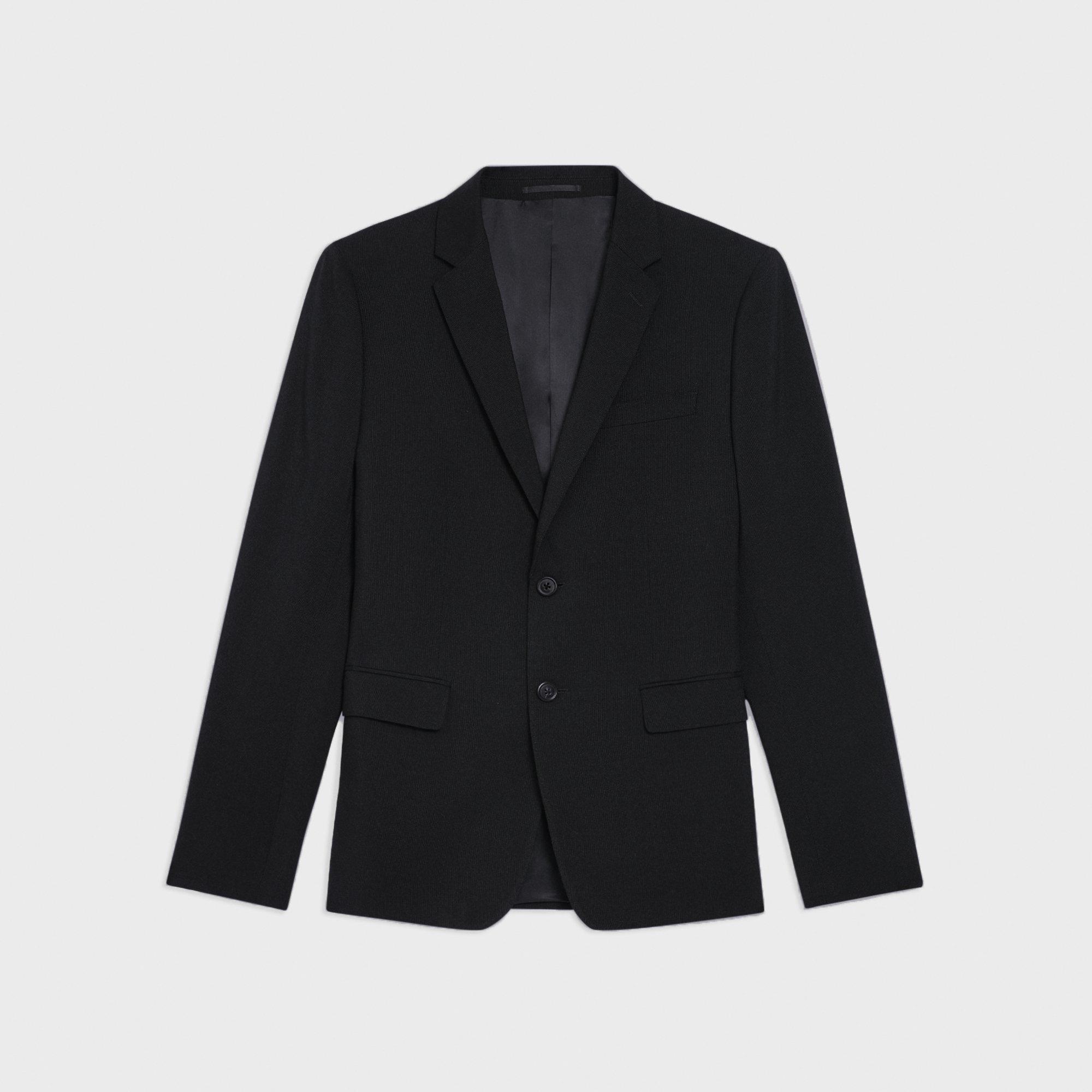 Blazer Ajusté Morton en Toile de Laine