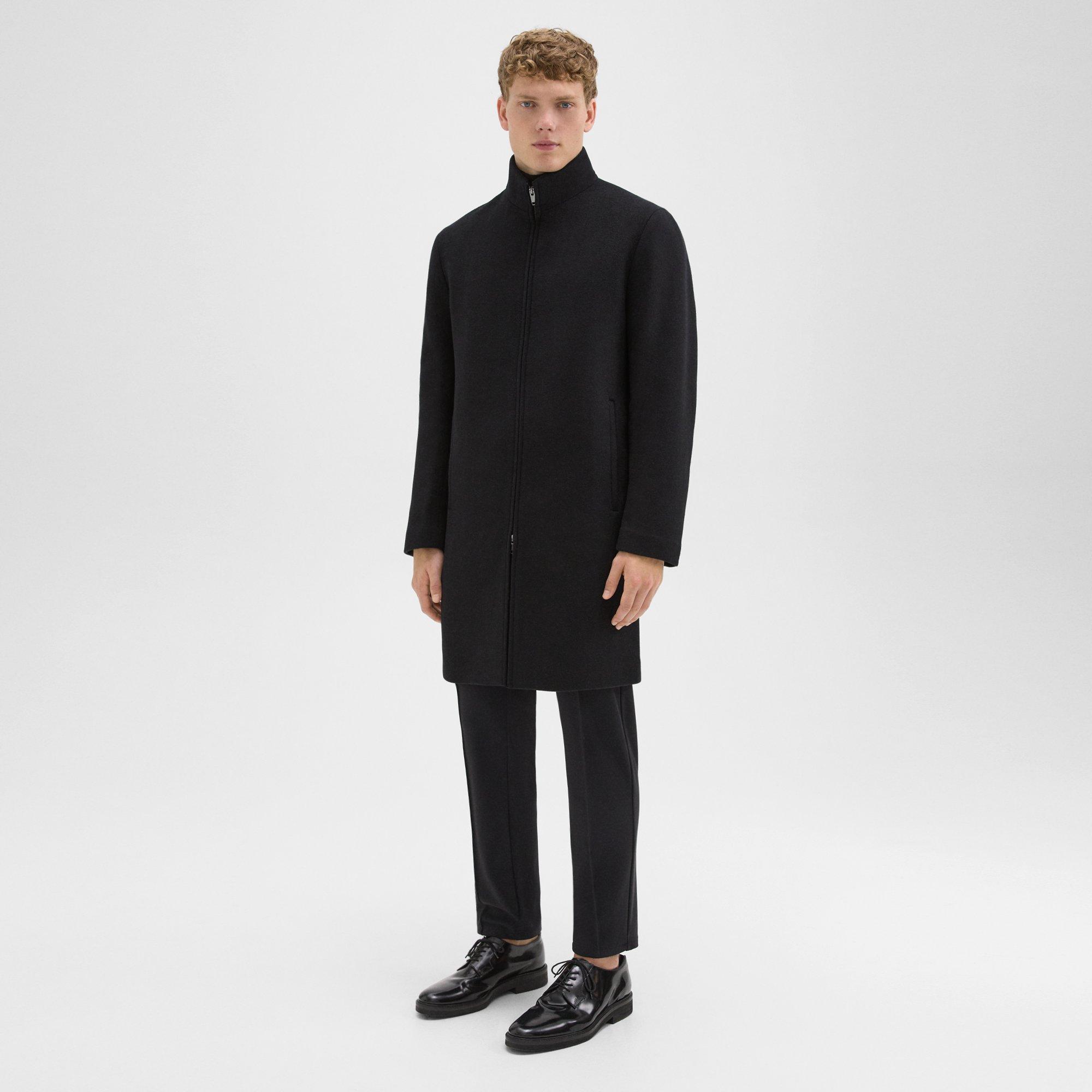 Recycled Wool-Blend Melton Belvin Coat | Theory