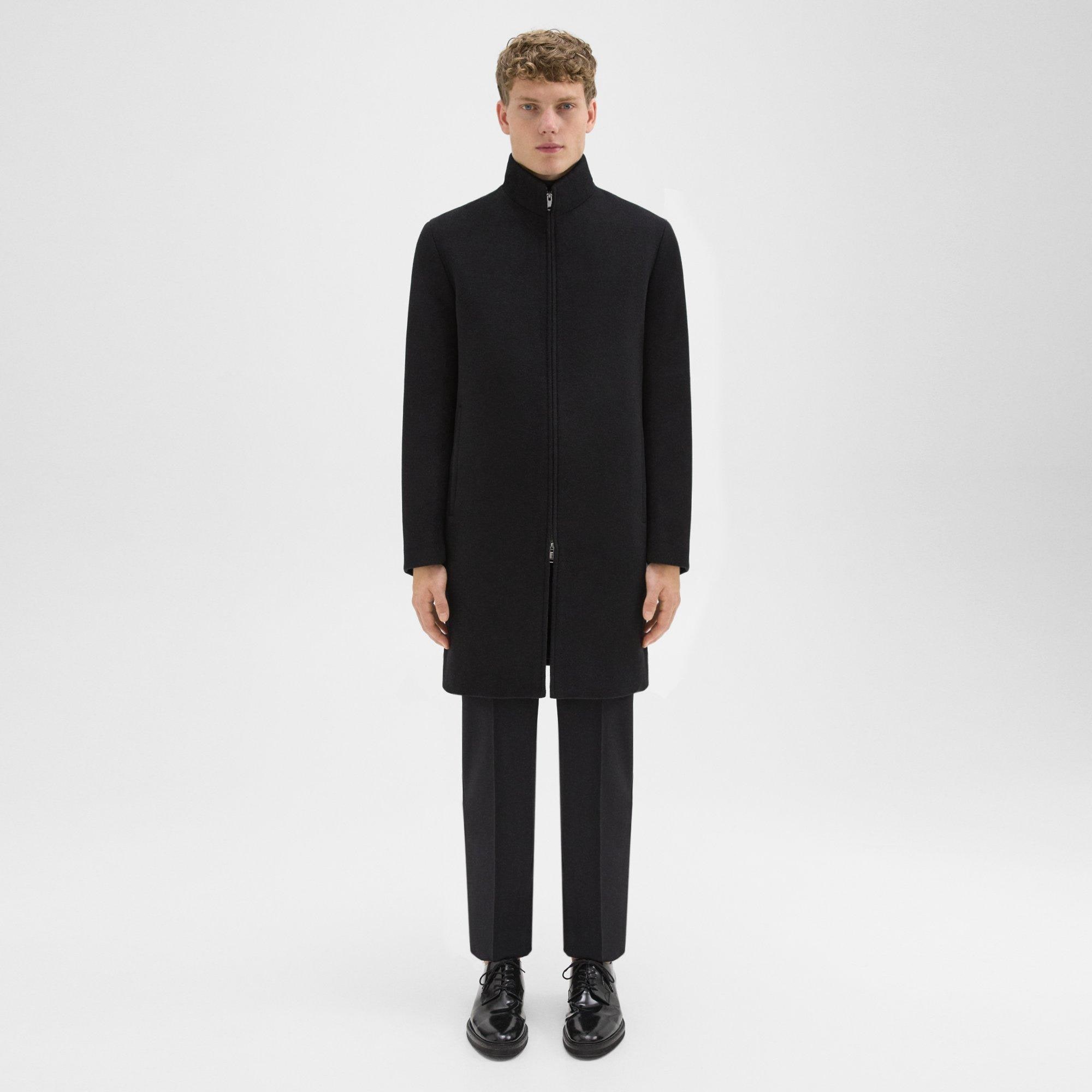 Recycled Wool-Blend Melton Belvin Coat | Theory