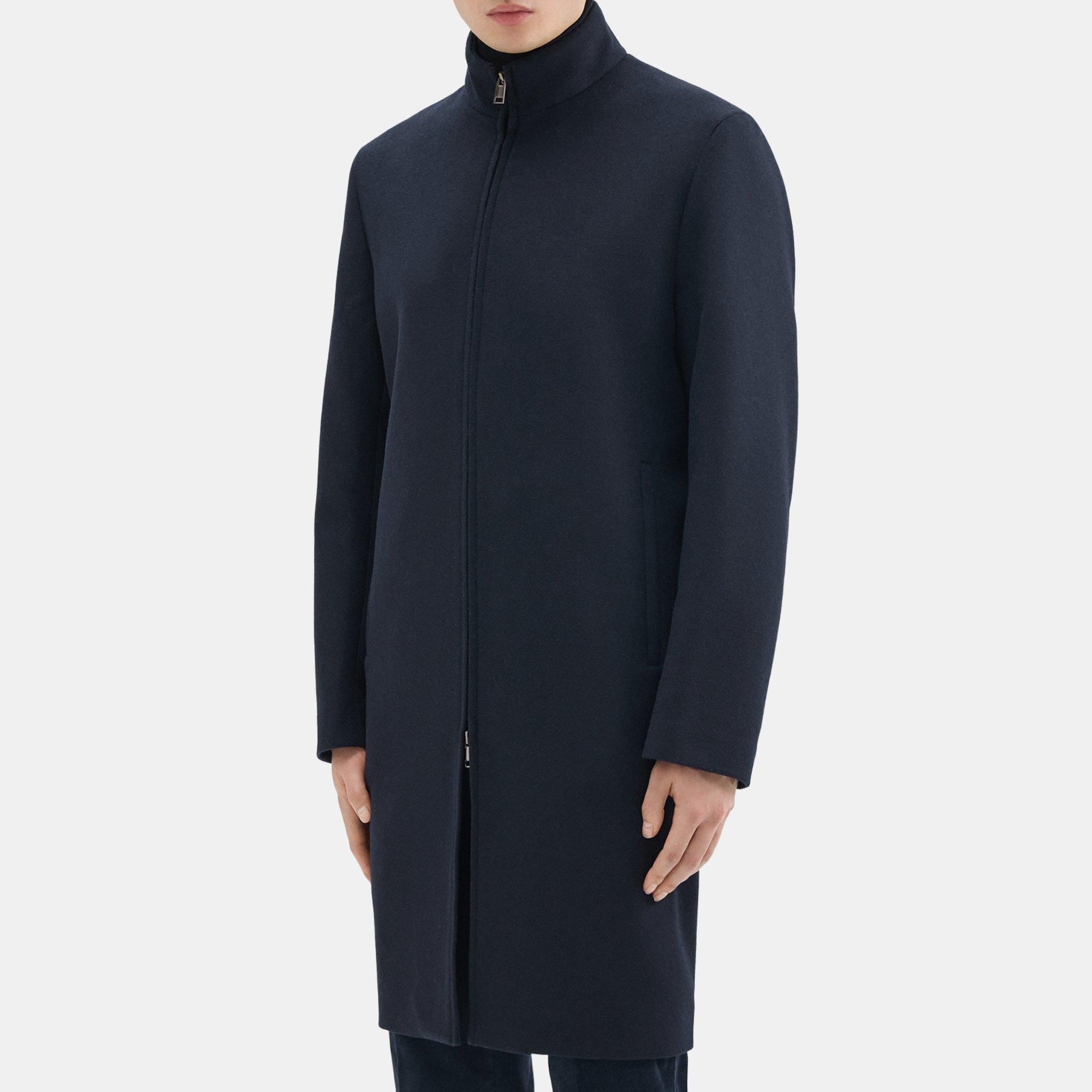 Belvin Coat in Recycled Wool-Blend Melton