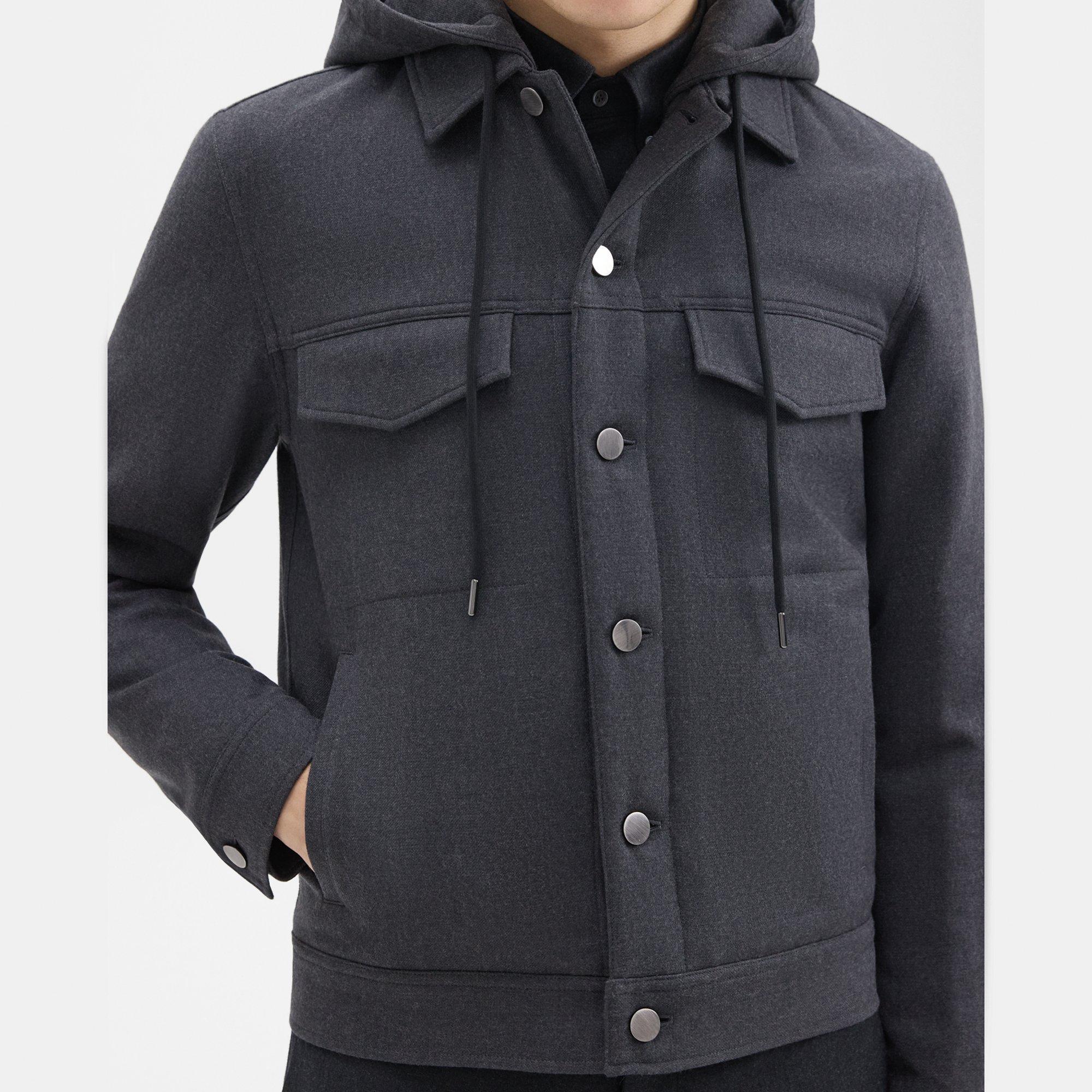 Doubleface Wool Cloud Hooded Coat