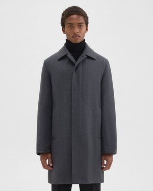 띠어리 Theory Din Coat in Double-Face Wool Flannel,PESTLE MELANGE