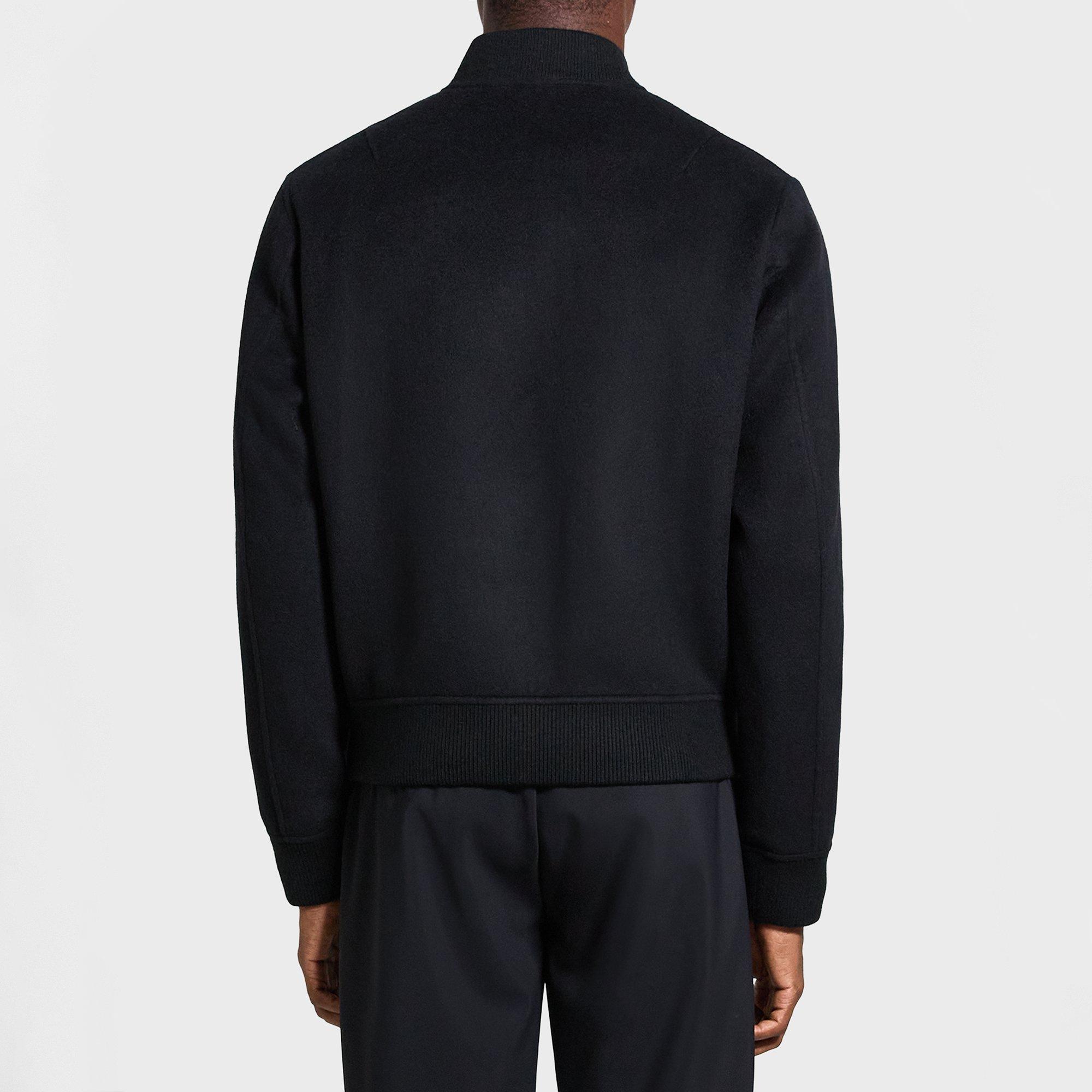 Flight Bomber Jacket in Double-Face Wool-Cashmere