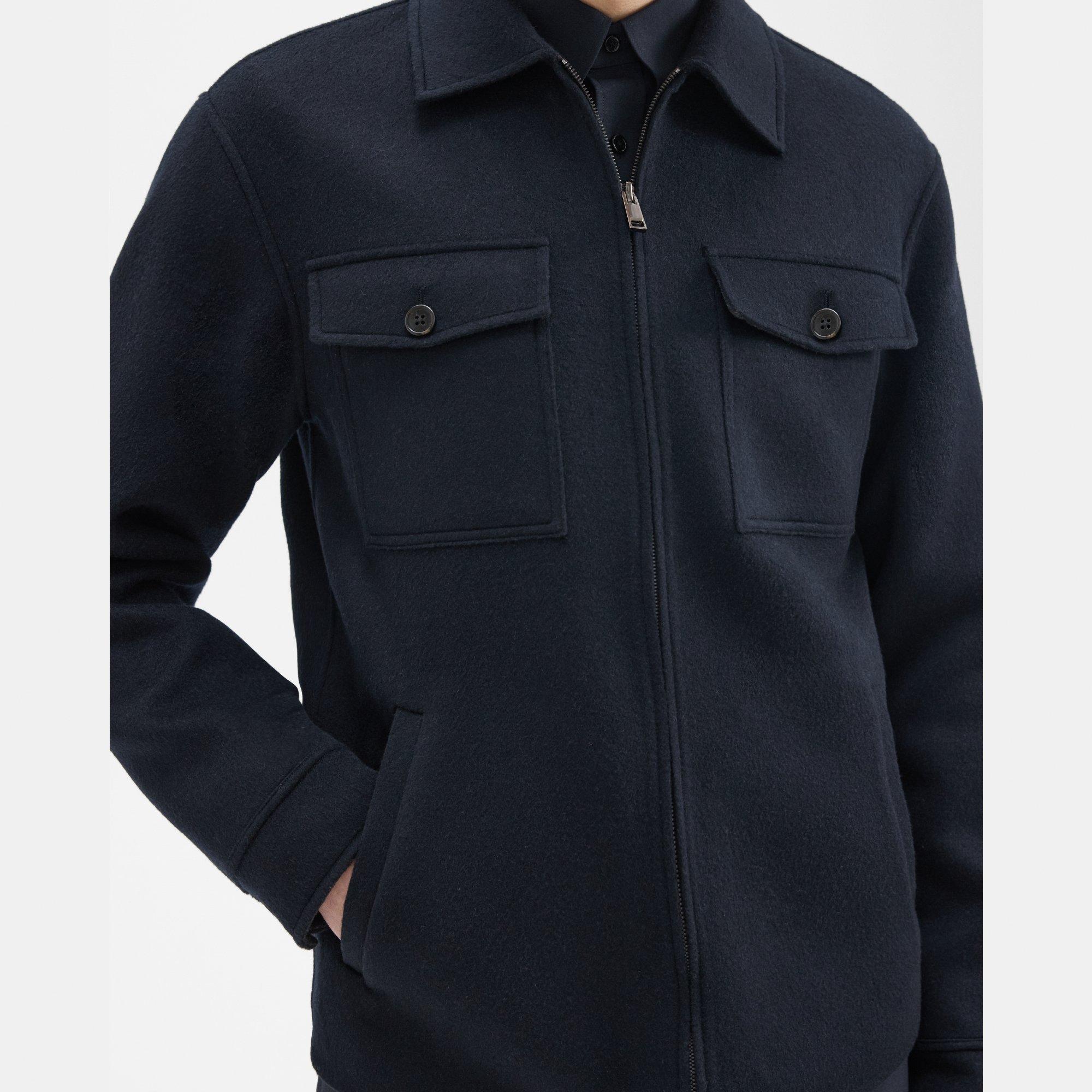 Vena Shirt Jacket in Double-Face Wool-Cashmere