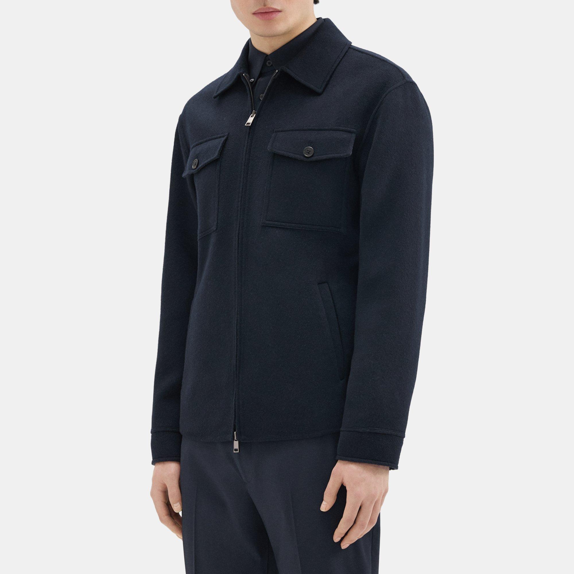 Vena Shirt Jacket in Double-Face Wool-Cashmere