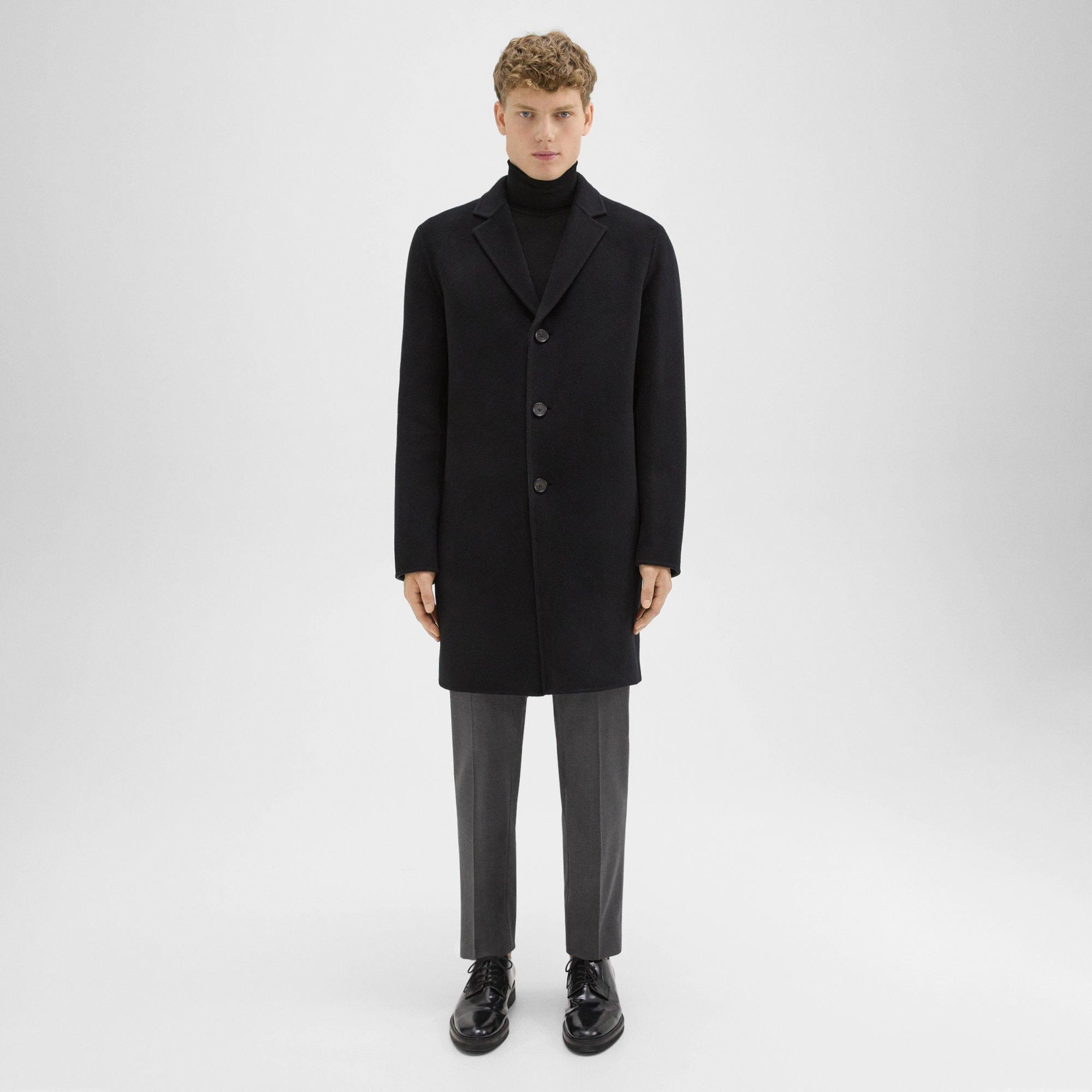 Theory Almec Coat in Double-Face Wool-Cashmere