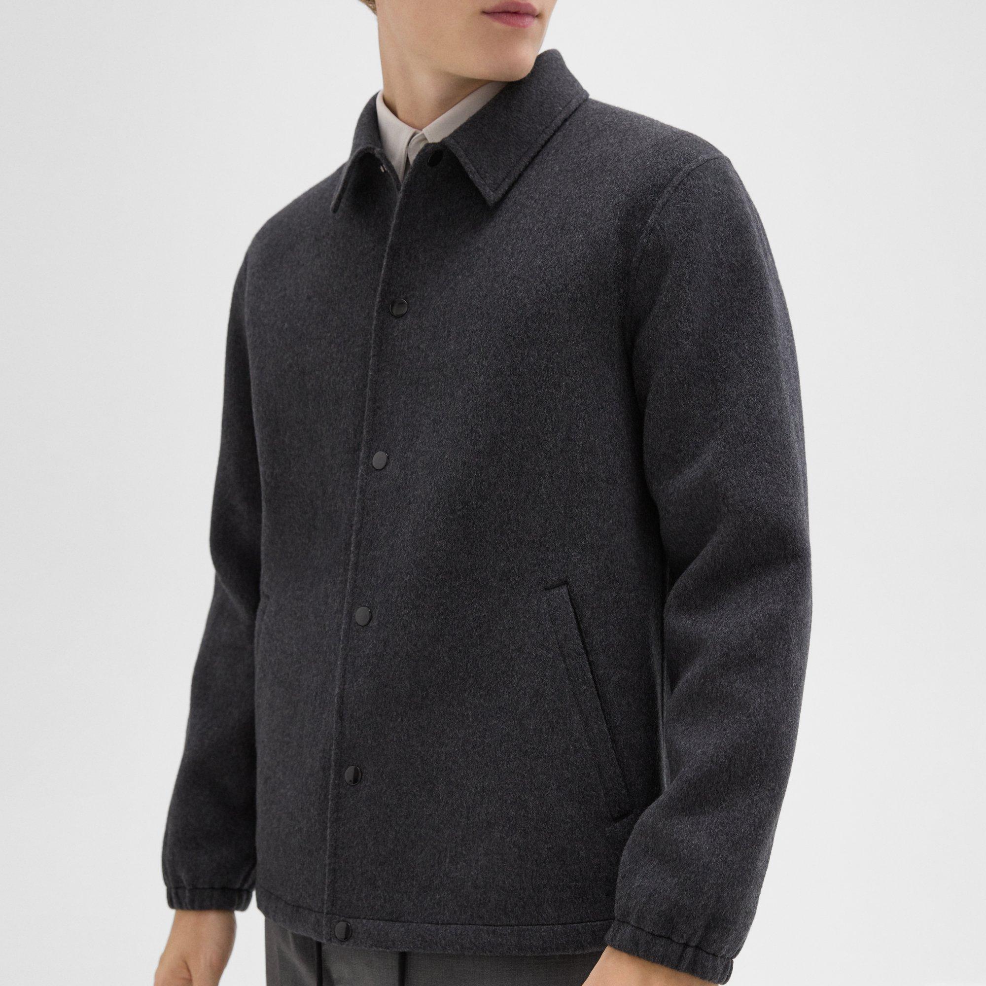 Classic Coaches Jacket in Double-Face Wool-Cashmere