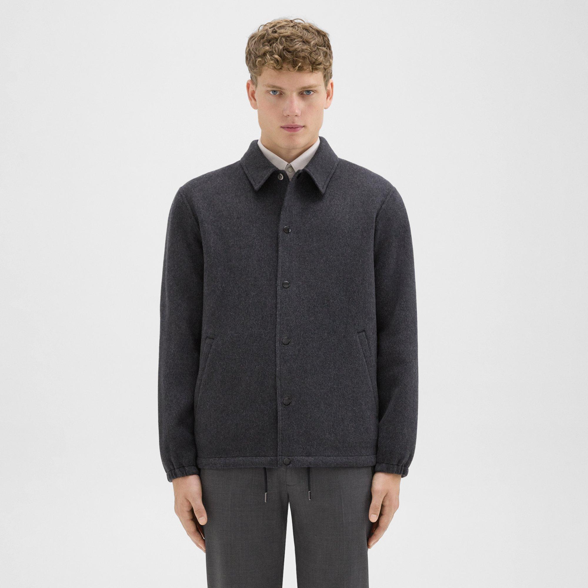Theory Classic Coaches Jacket in Double-Face Wool-Cashmere