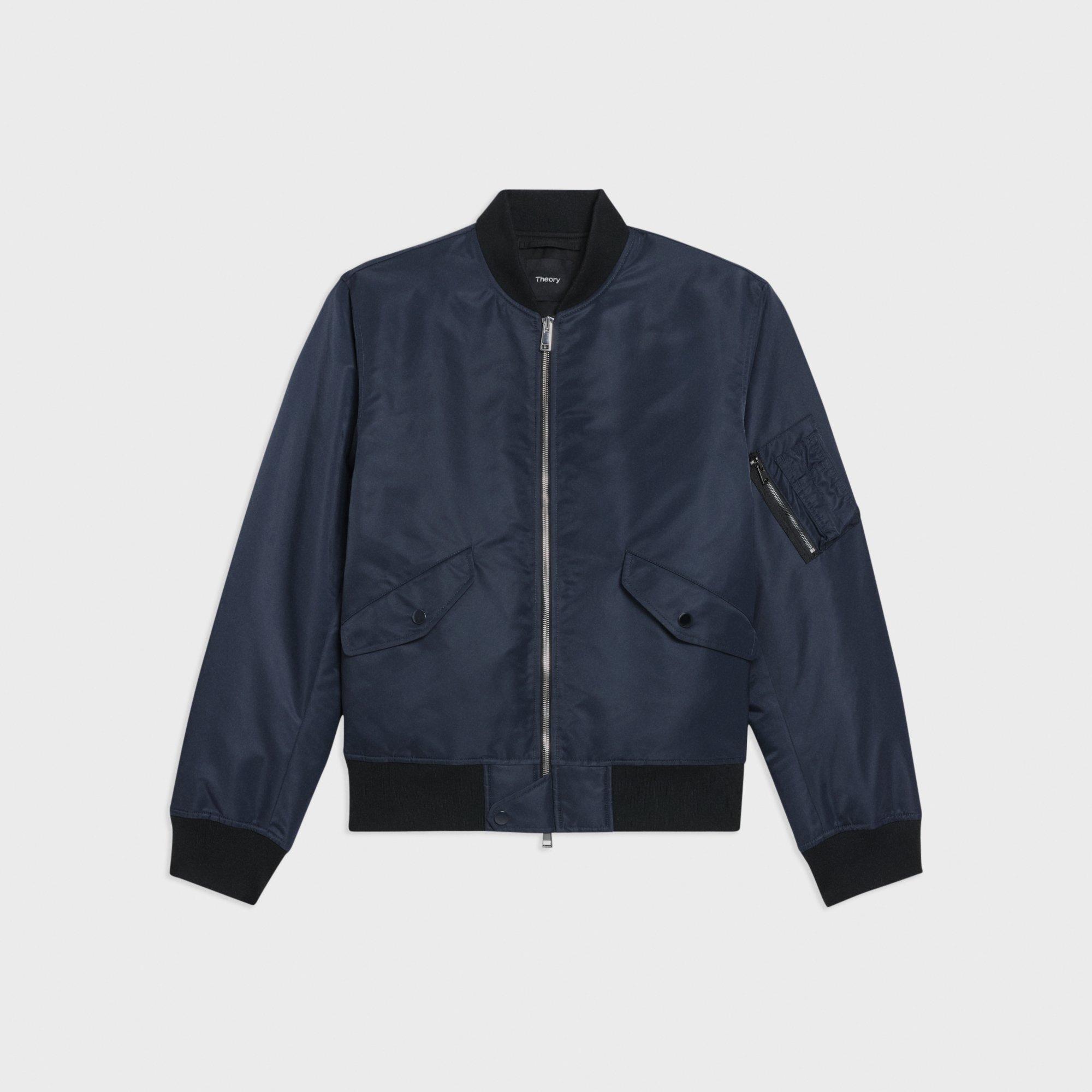 Bomber Puffer Jacket in Recycled Nylon