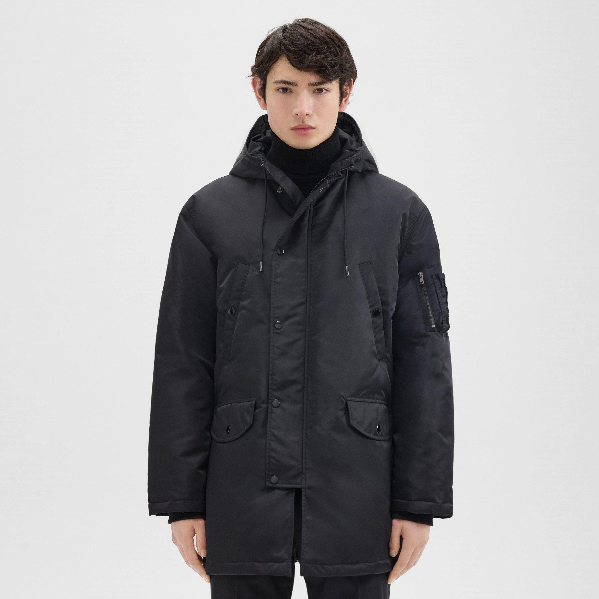 Theory Nev Puffer Parka in Recycled Nylon