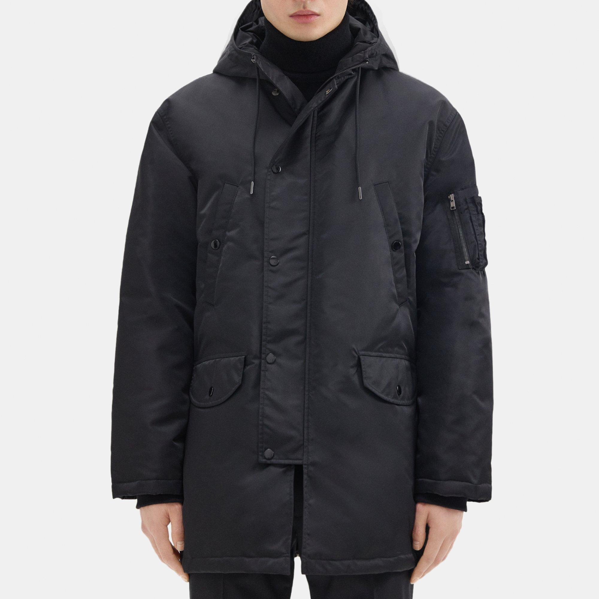 Theory Nev Puffer Parka in Recycled Nylon