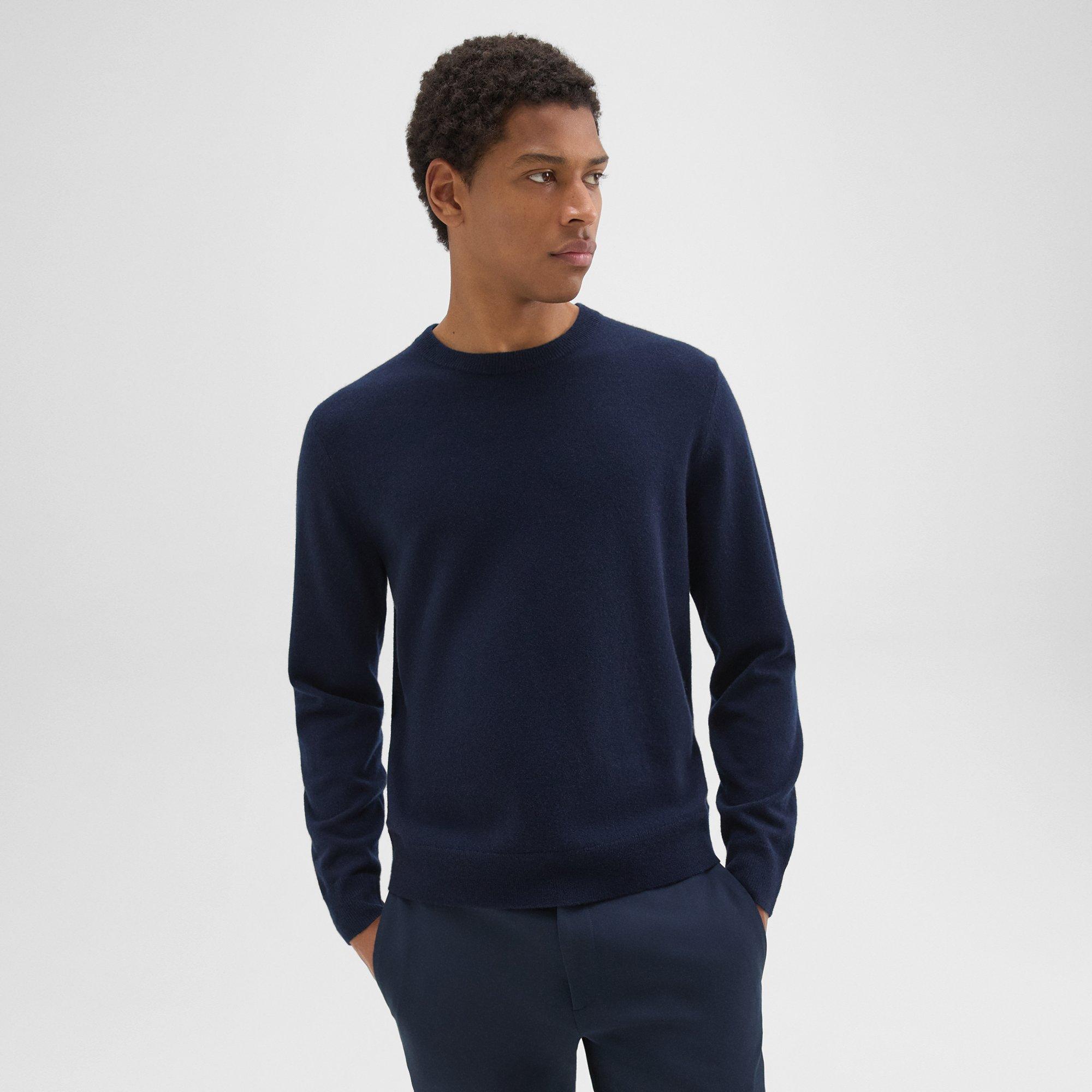 띠어리 Theory Hilles Crewneck Sweater in Cashmere,BALTIC