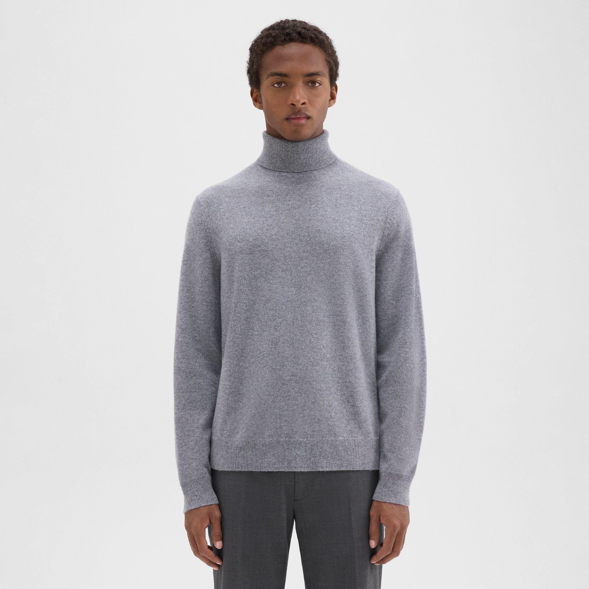 띠어리 Theory Turtleneck Sweater in Cashmere,DERBY HEATHER