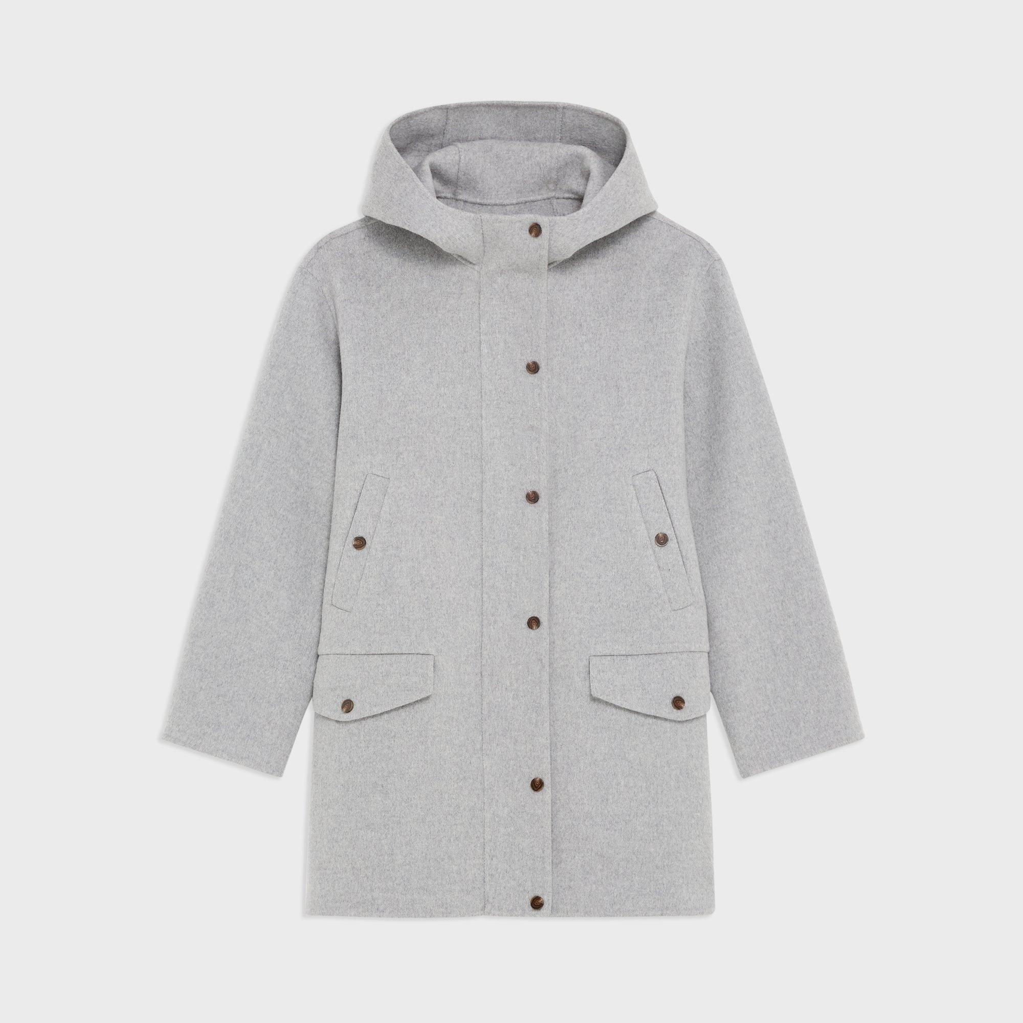 Parka en Laine et Cachemire Double Face