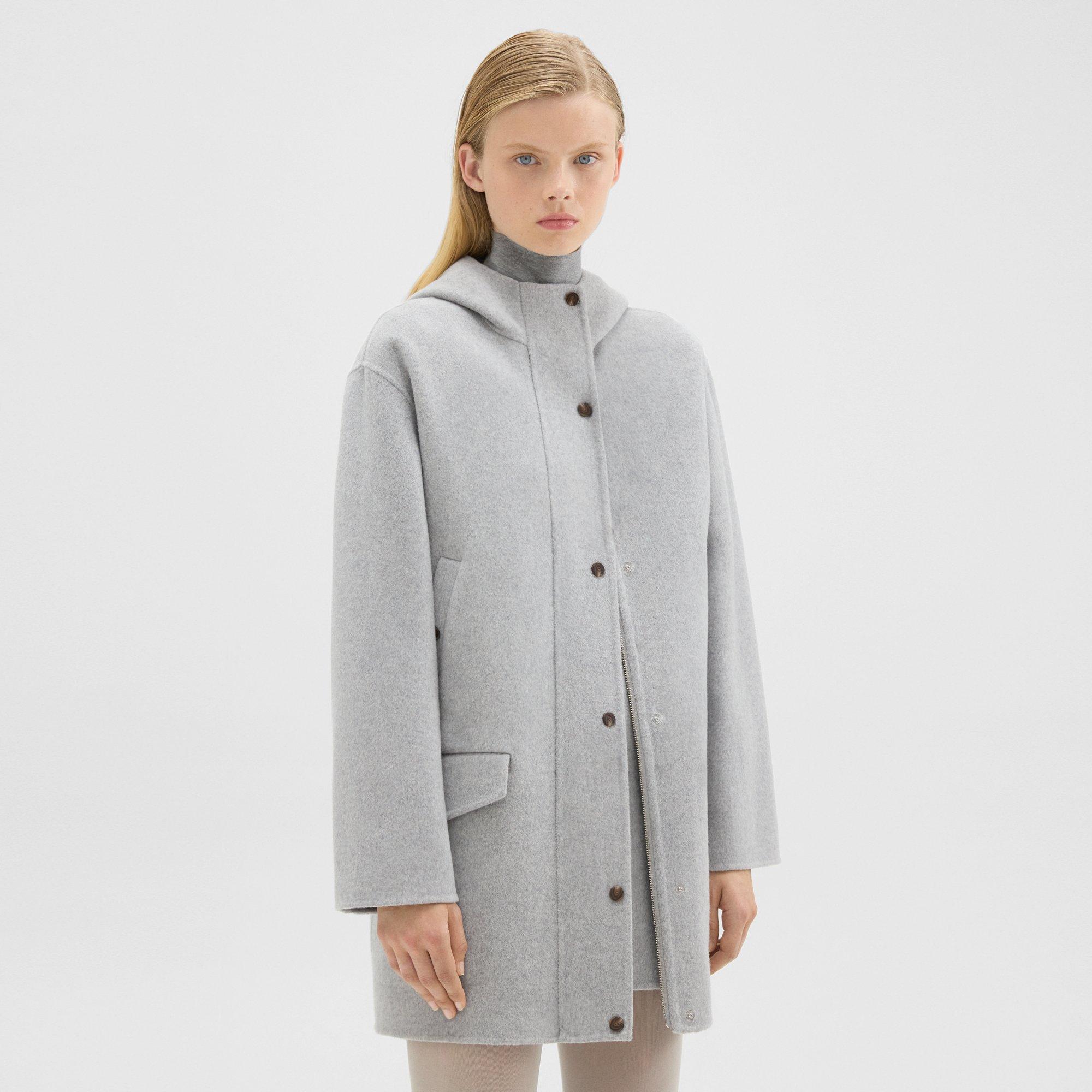 Parka in Double-Face Wool-Cashmere