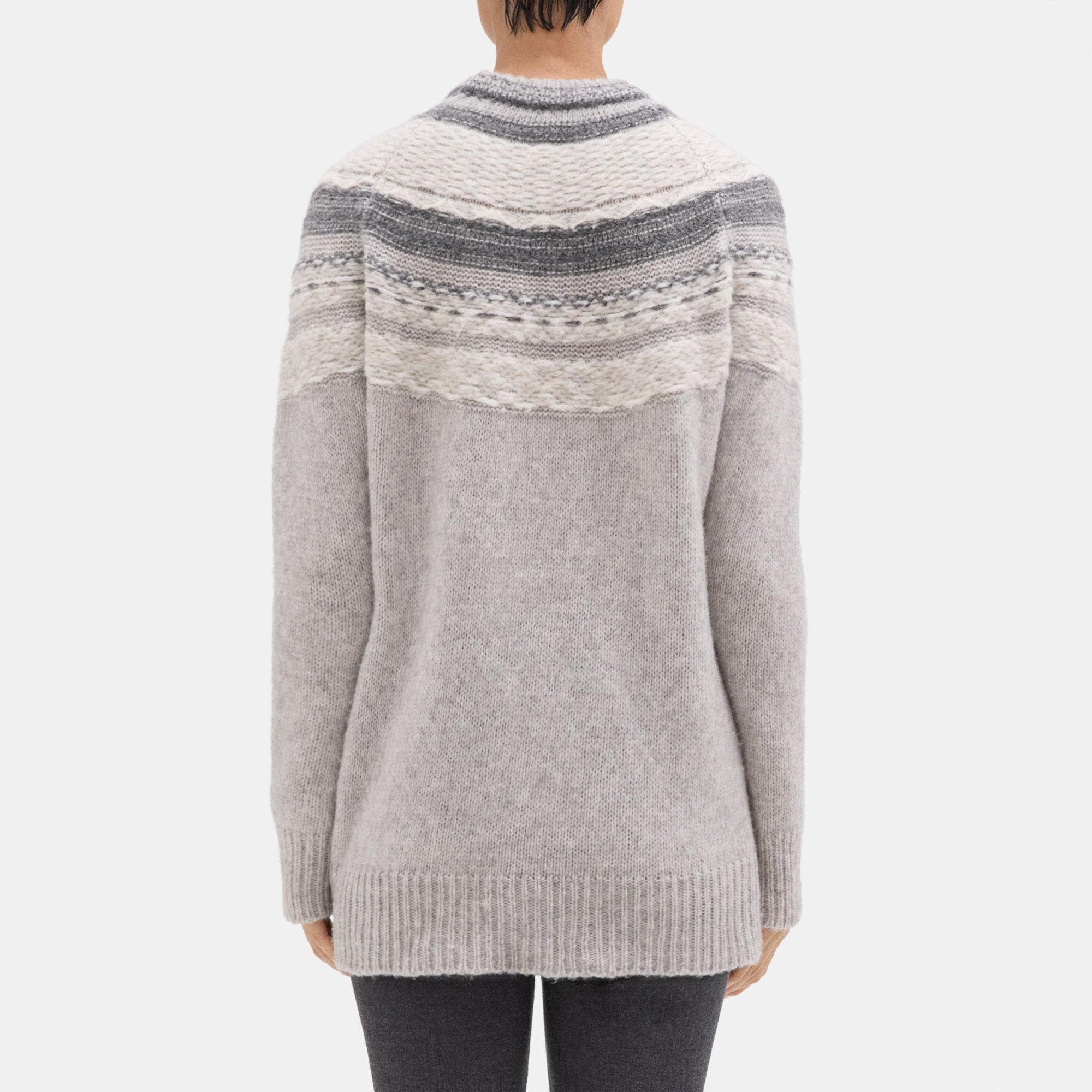 Fair Isle Sweater in Wool-Blend