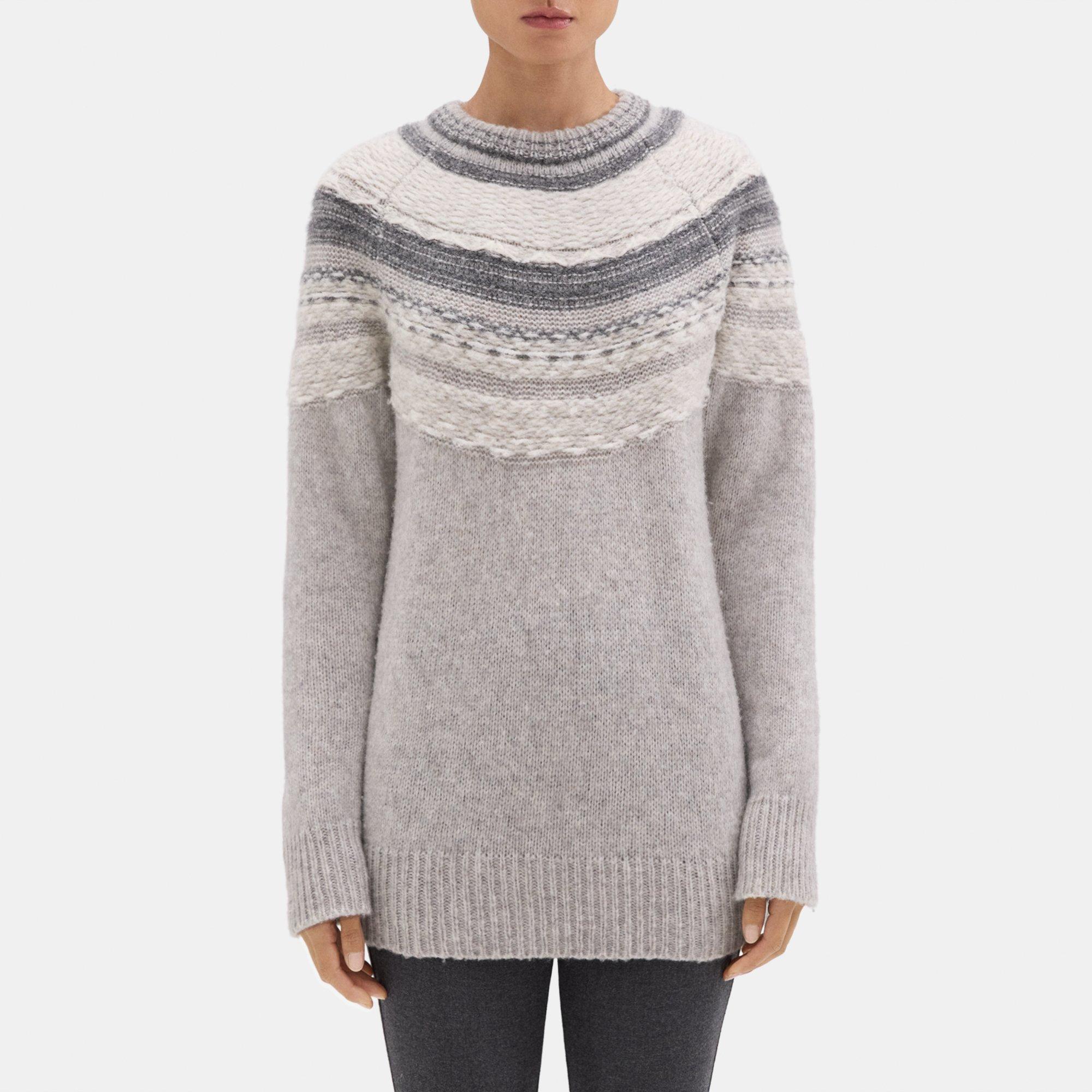 Fair Isle Sweater in Wool-Blend