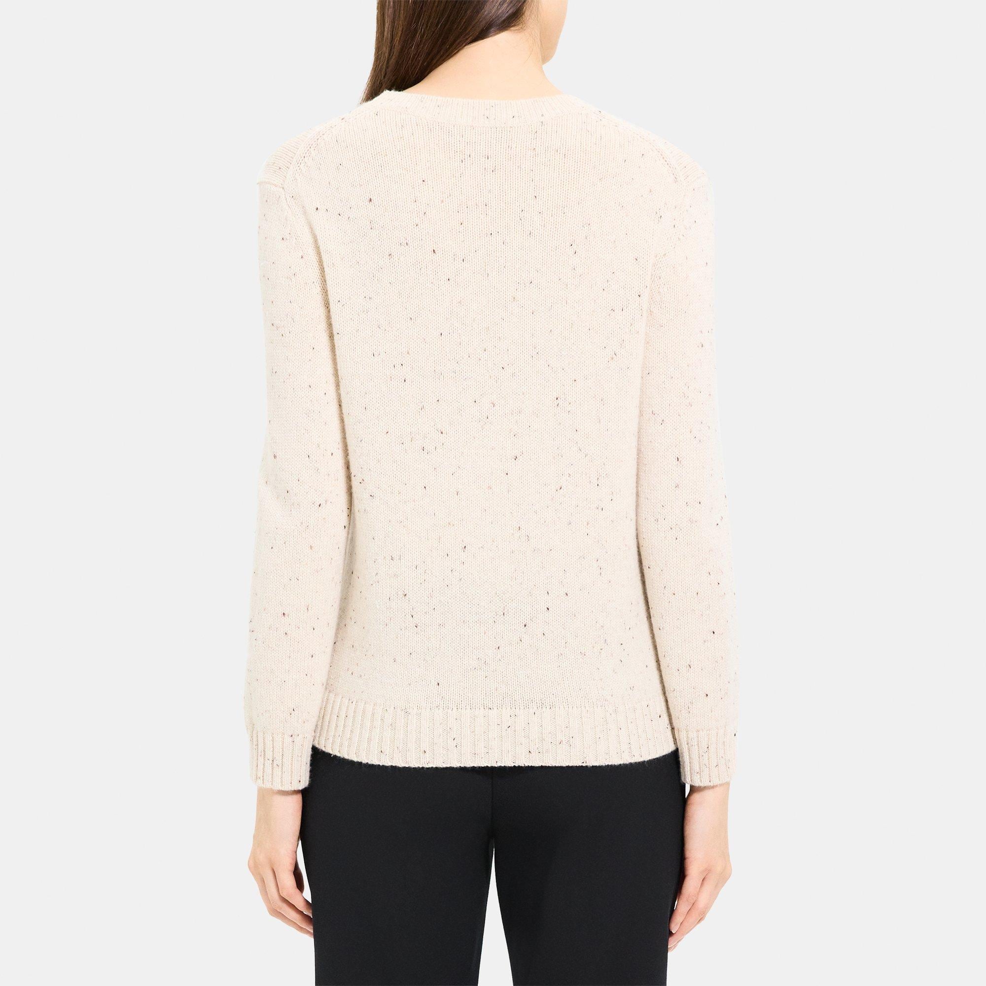 Shrunken Sweater in Donegal Wool-Cashmere