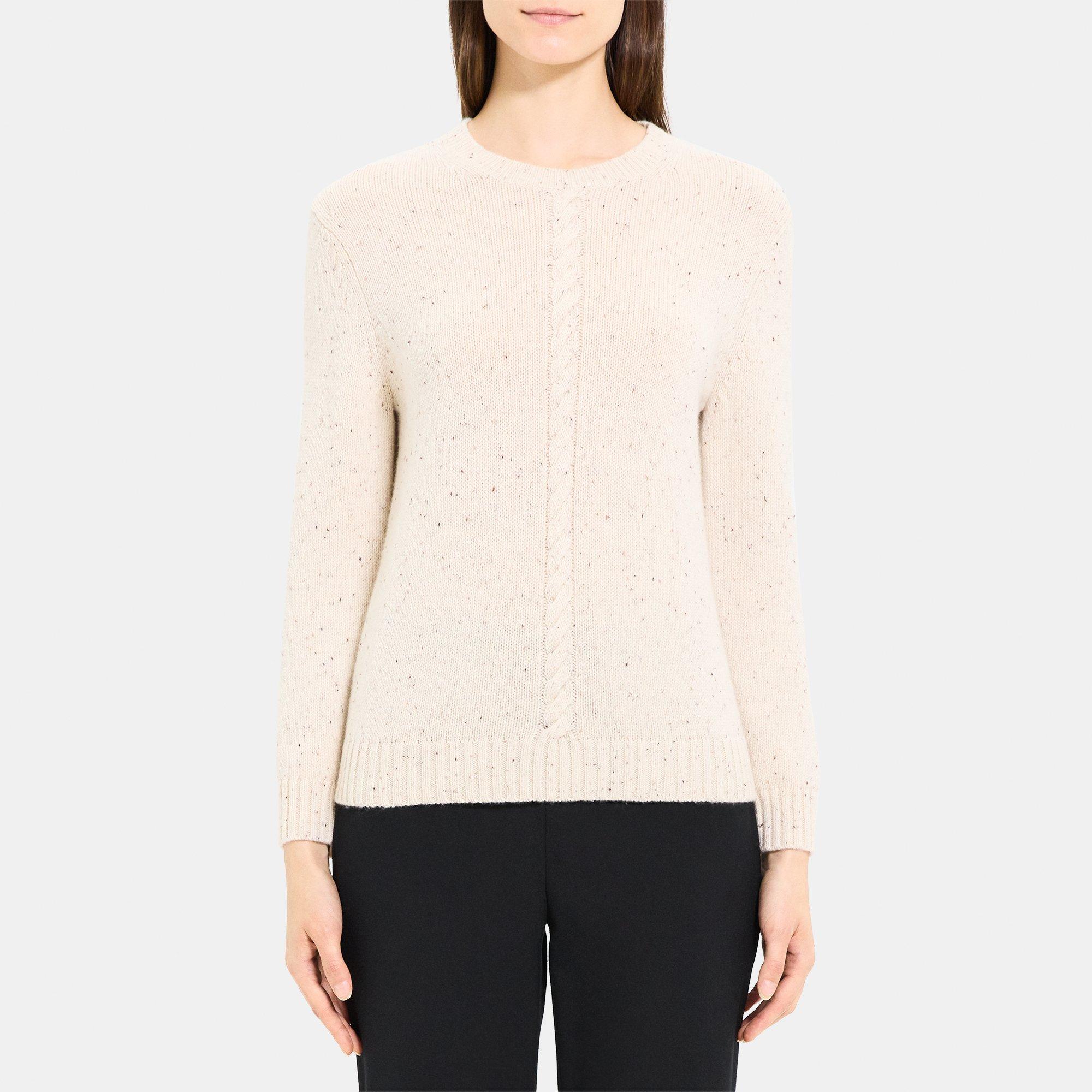 Shrunken Sweater in Donegal Wool-Cashmere