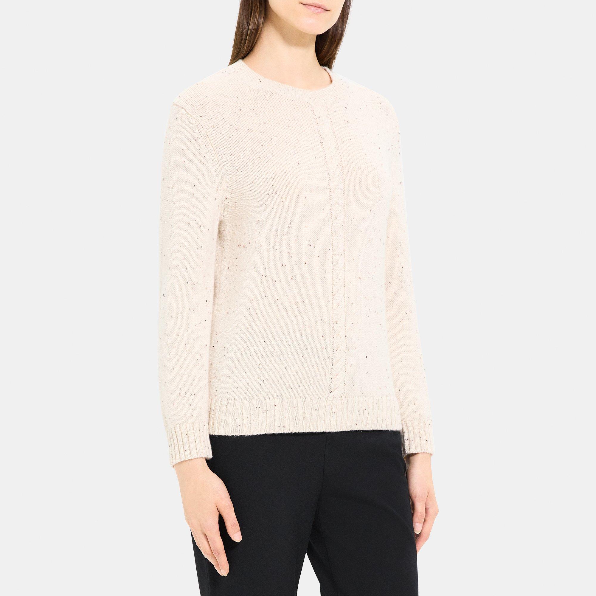 Shrunken Sweater in Donegal Wool-Cashmere
