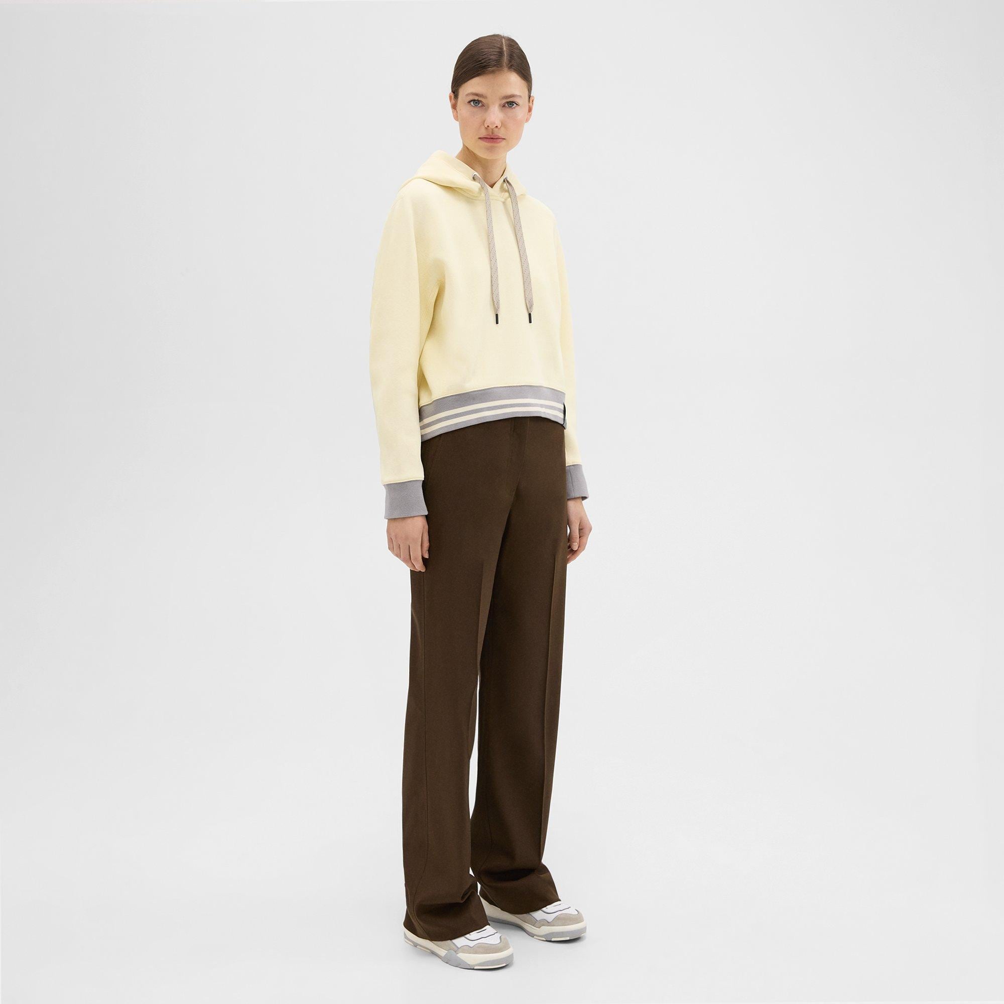 Pantalon Réglable en Gabardine de Laine