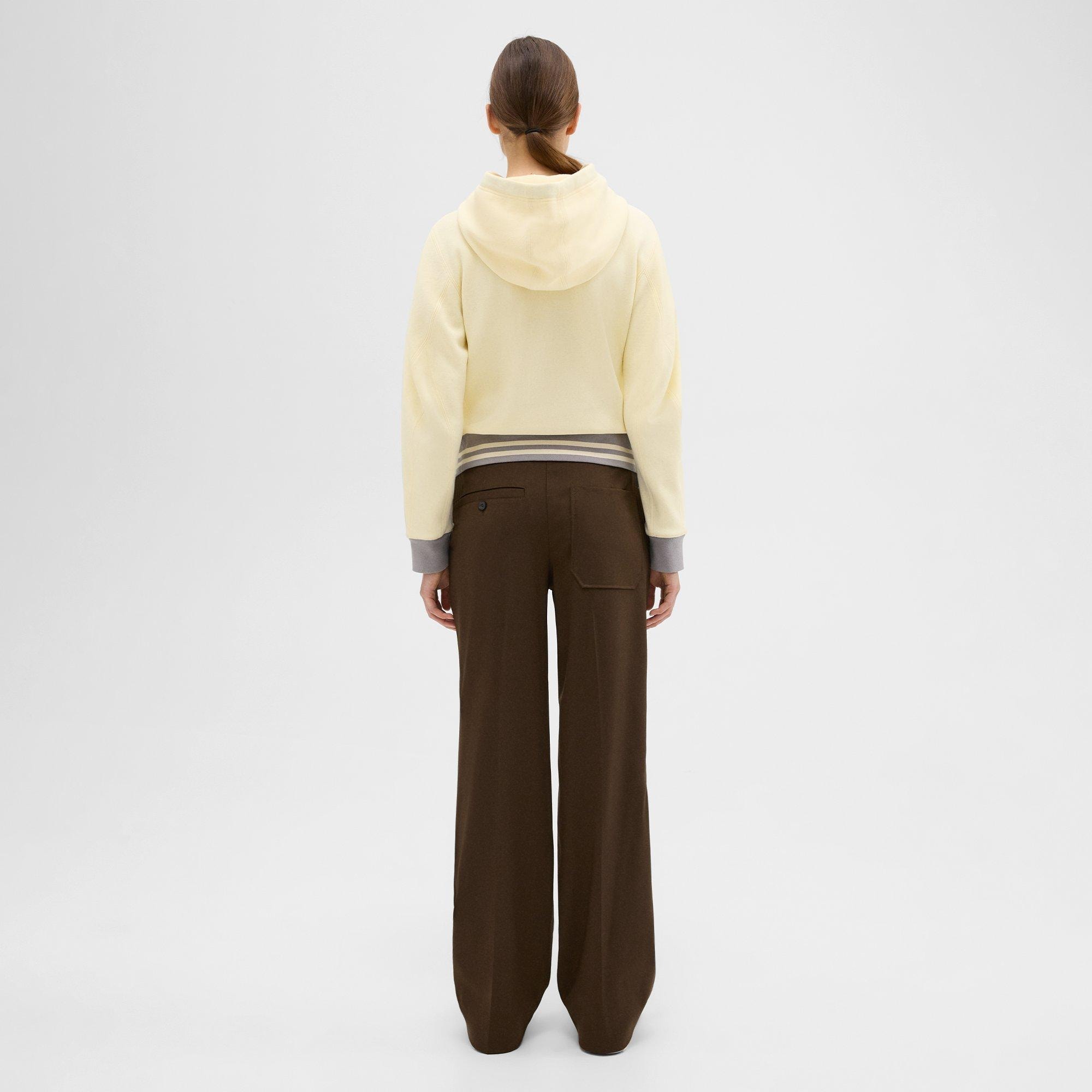 Pantalon Réglable en Gabardine de Laine